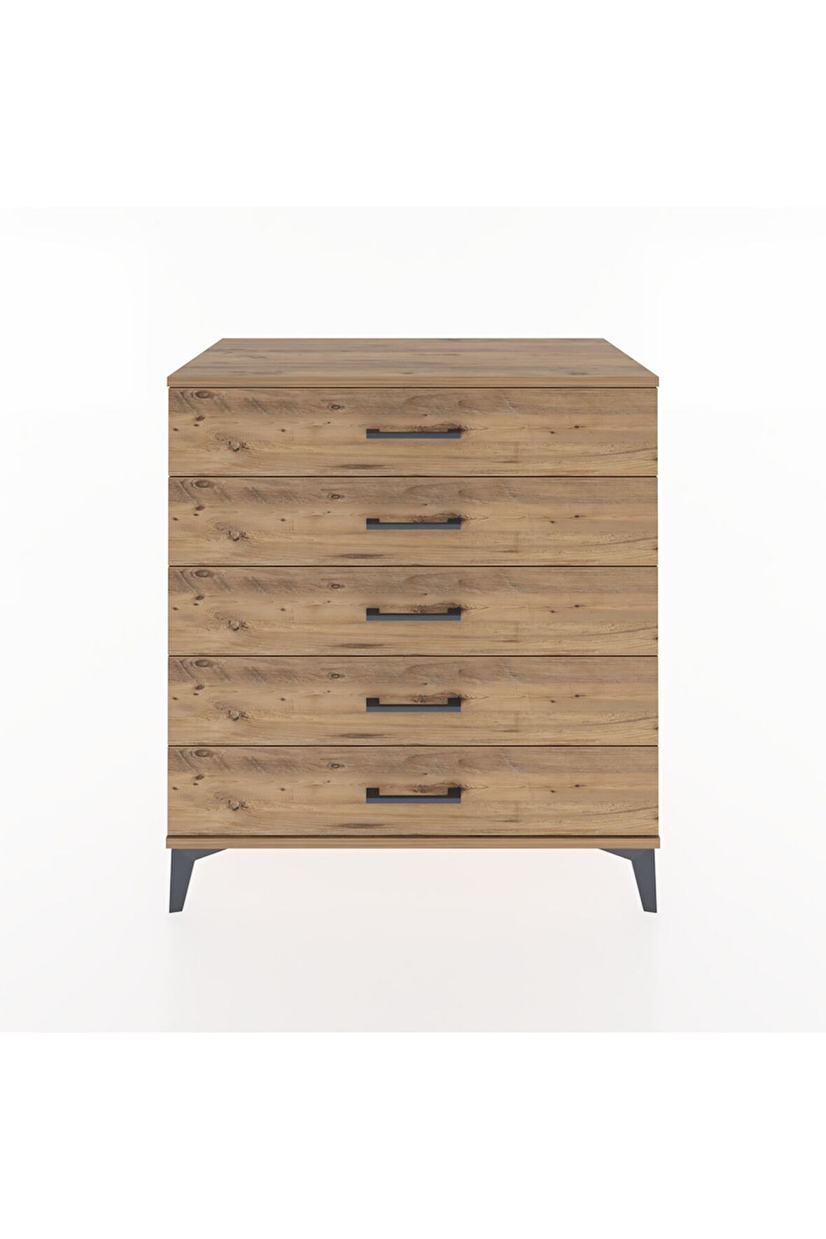 Hyperion Şifonyer 5 Çekmeceli 88x44x96 Çam-Çam