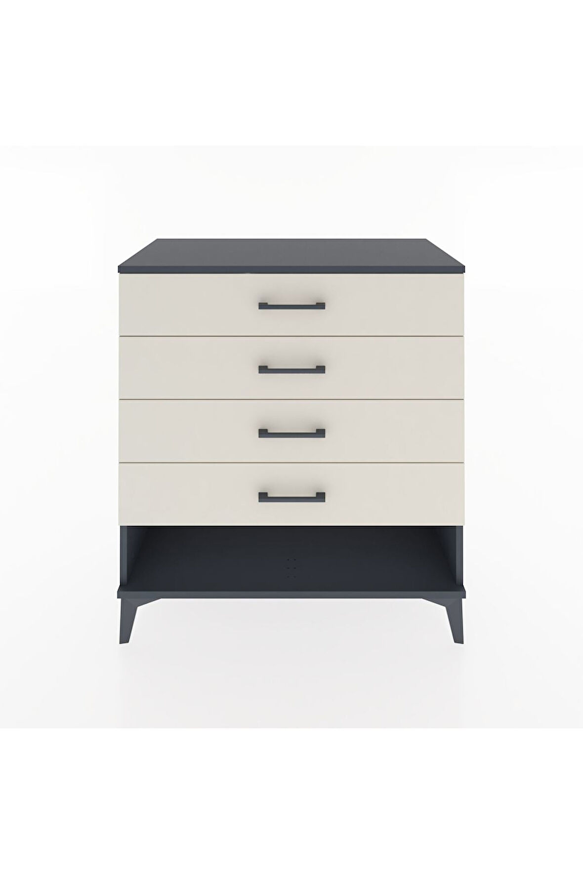 Hyperion Şifonyer 4 Çekmeceli 88x44x96 Antrasit-Aytaşı