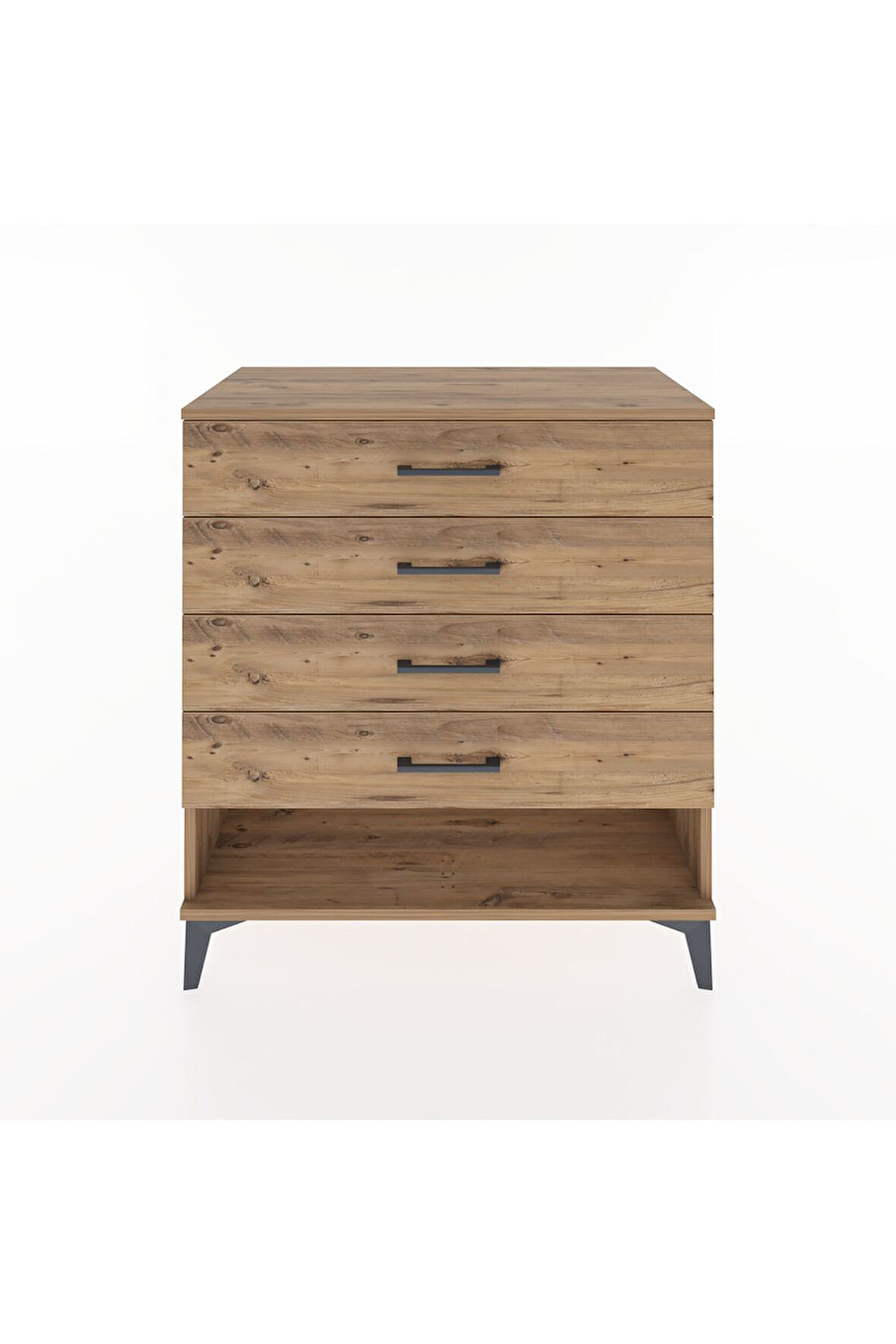 Hyperion Şifonyer 4 Çekmeceli 88x44x96 Çam-Çam