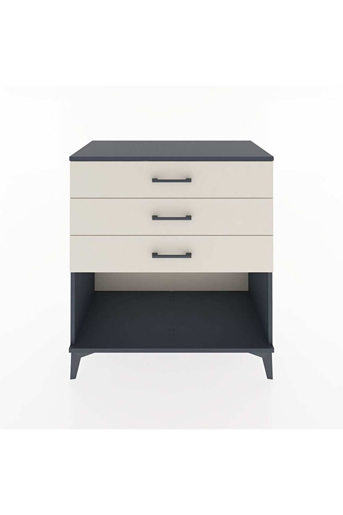 Hyperion Şifonyer 3 Çekmeceli 88x44x96 Antrasit-Aytaşı