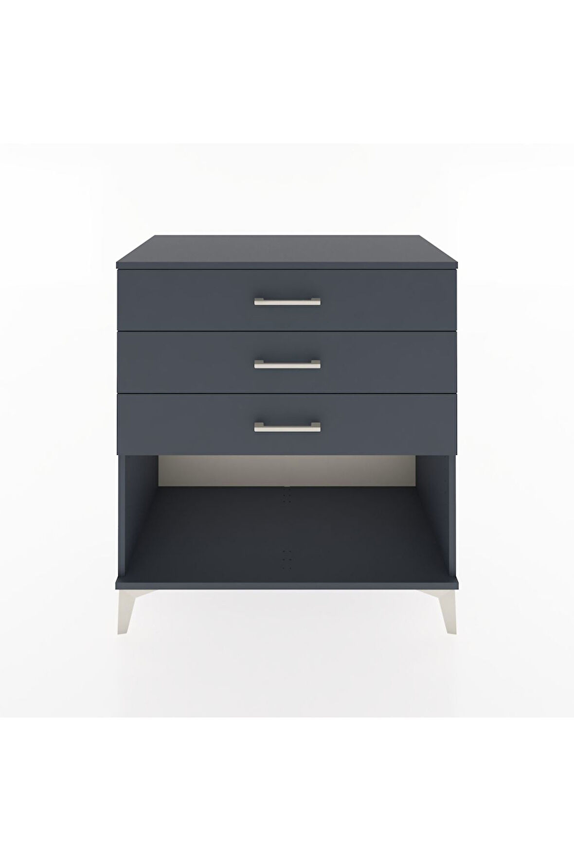 Hyperion Şifonyer 3 Çekmeceli 88x44x96 Antrasit-Antrasit