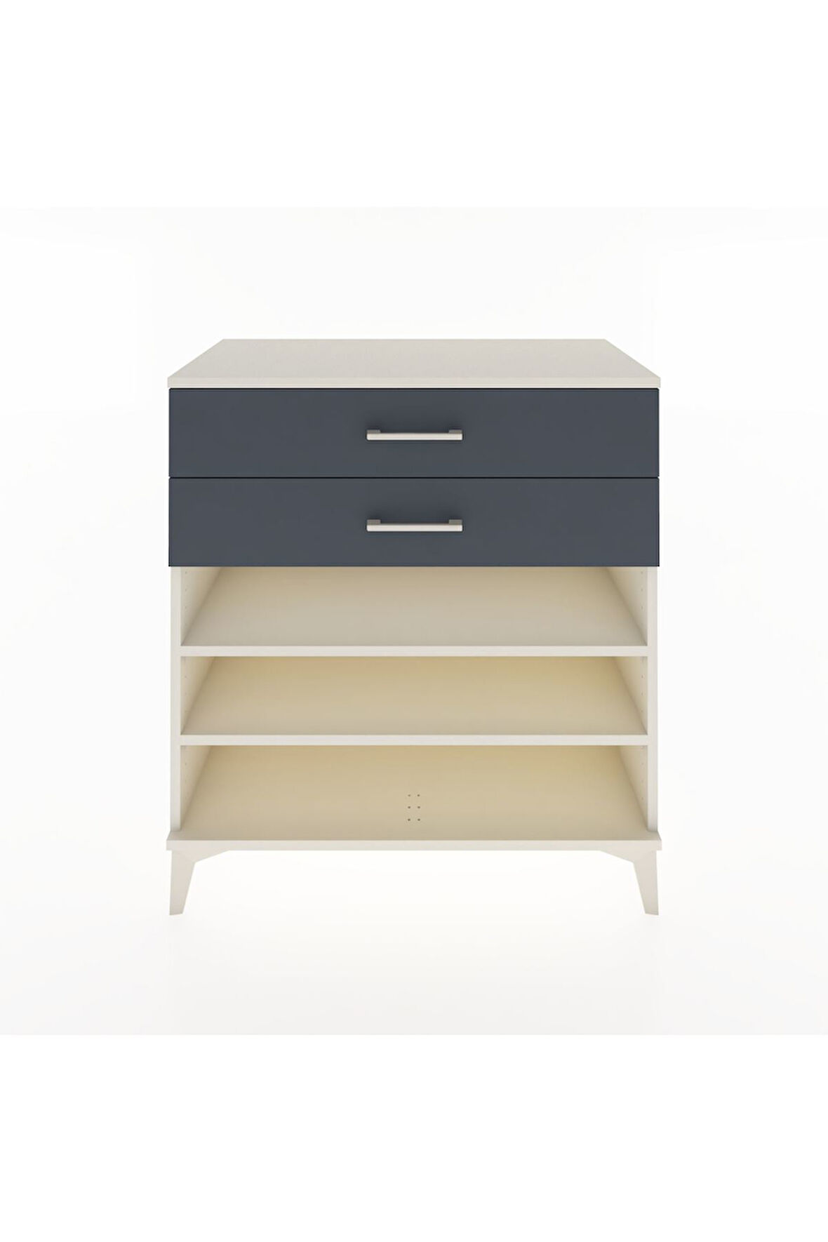 Hyperion Şifonyer 2 Raflı 2 Çekmeceli 88x44x96 Aytaşı-Antrasit