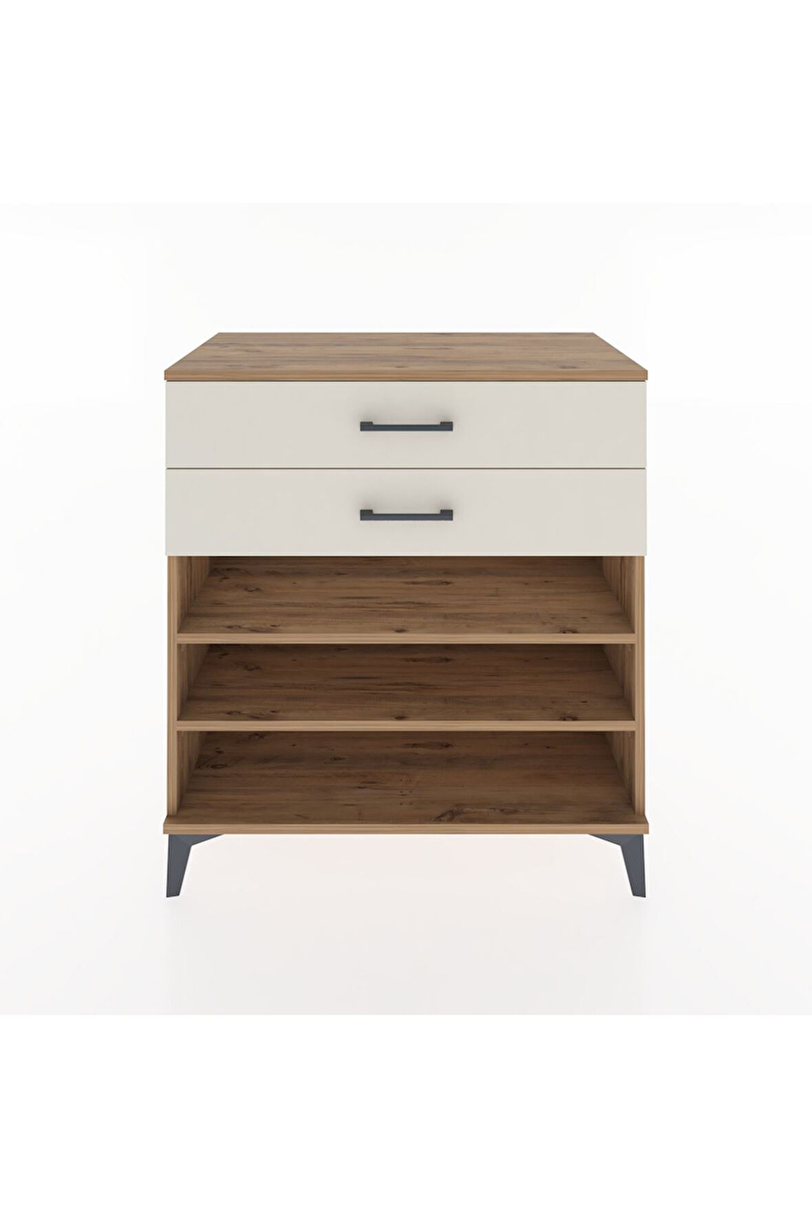 Hyperion Şifonyer 2 Raflı 2 Çekmeceli 88x44x96 Çam-Aytaşı