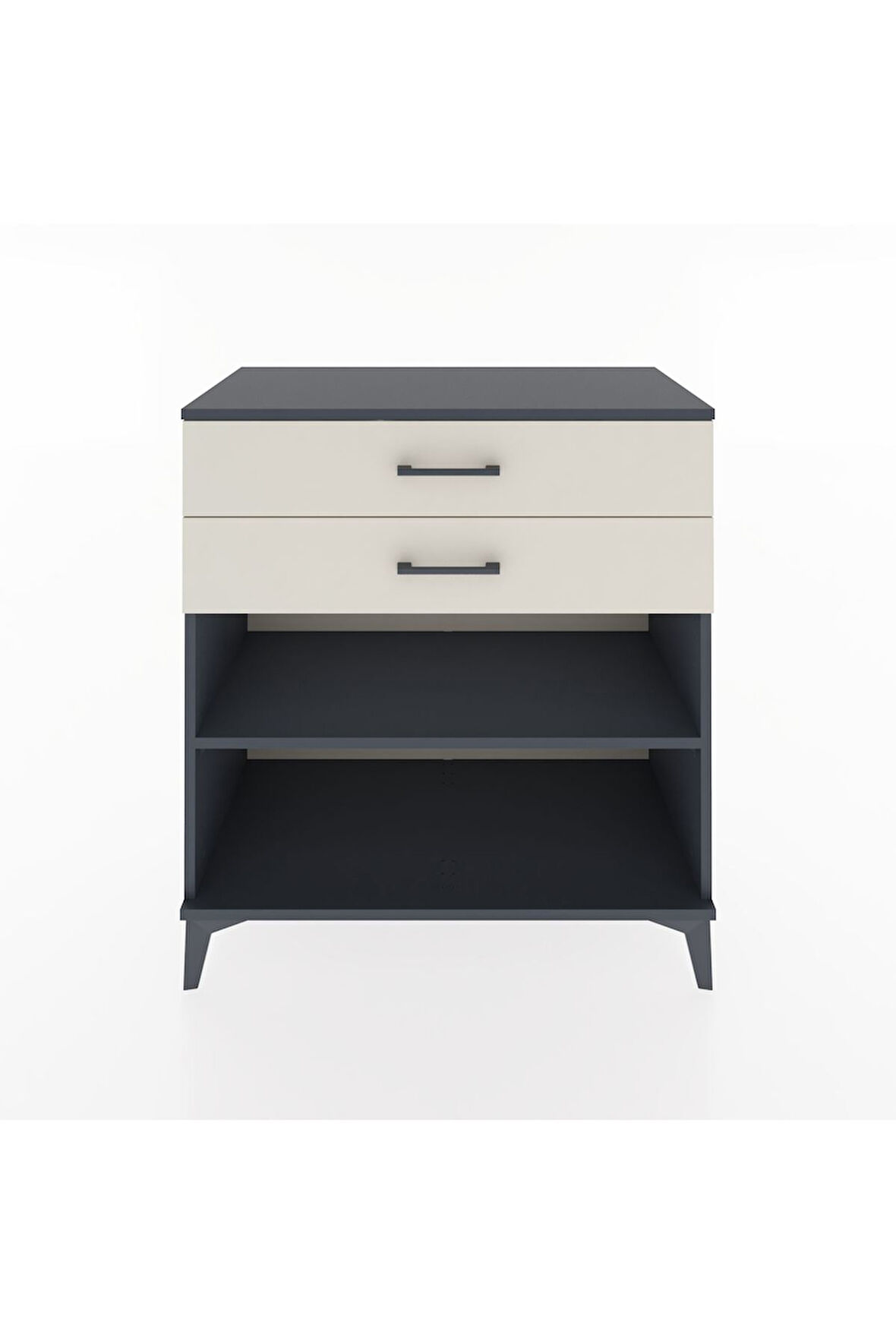 Hyperion Şifonyer Tek Raflı 2 Çekmeceli 88x44x96 Antrasit-Aytaşı