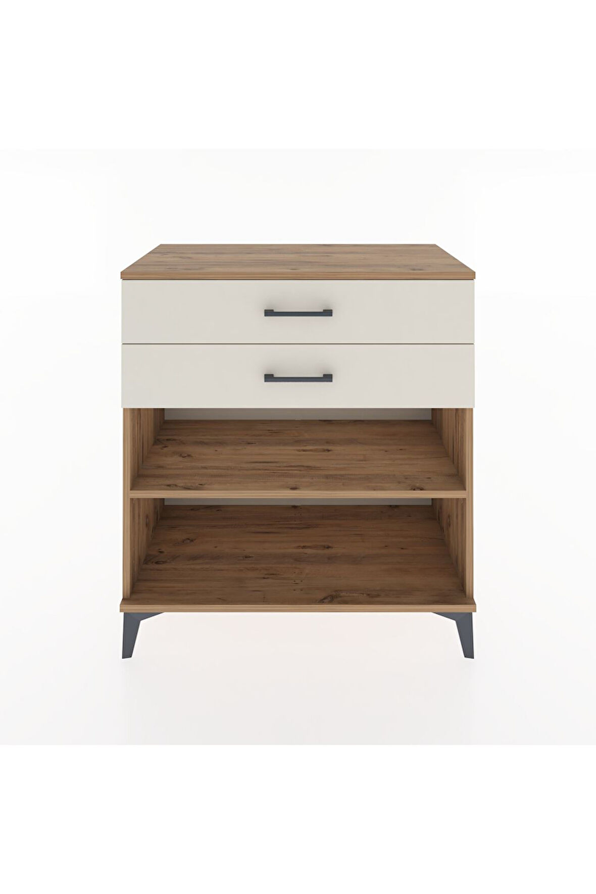 Hyperion Şifonyer Tek Raflı 2 Çekmeceli 88x44x96 Çam-Aytaşı