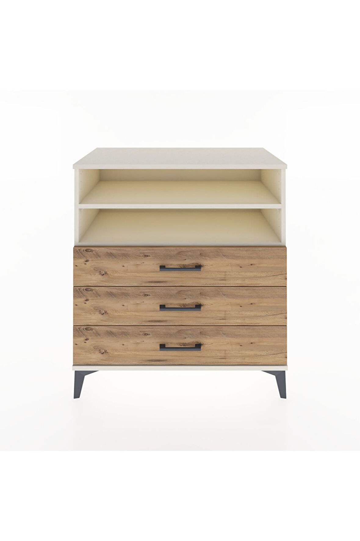 Hyperion Şifonyer 2 Raflı 3 Çekmeceli 88x44x96 Aytaşı-Çam