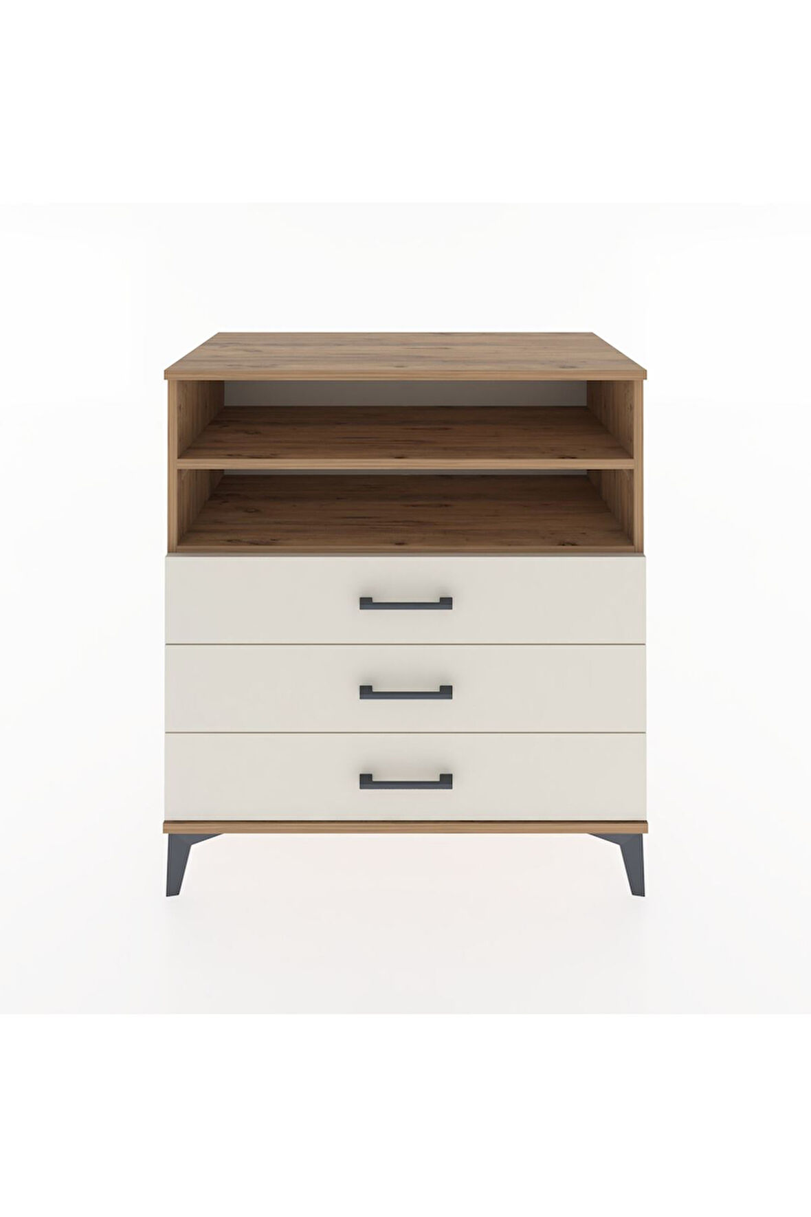 Hyperion Şifonyer 2 Raflı 3 Çekmeceli 88x44x96 Çam-Aytaşı