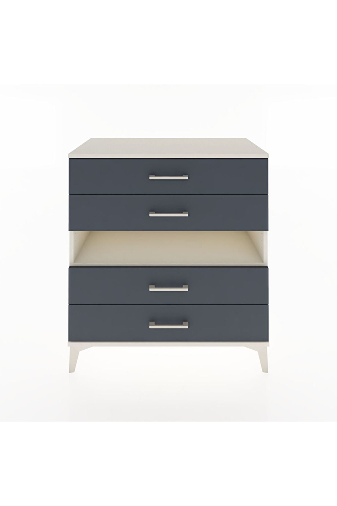 Hyperion Şifonyer Tek Raflı 4 Çekmeceli 88x44x96 Aytaşı-Antrasit