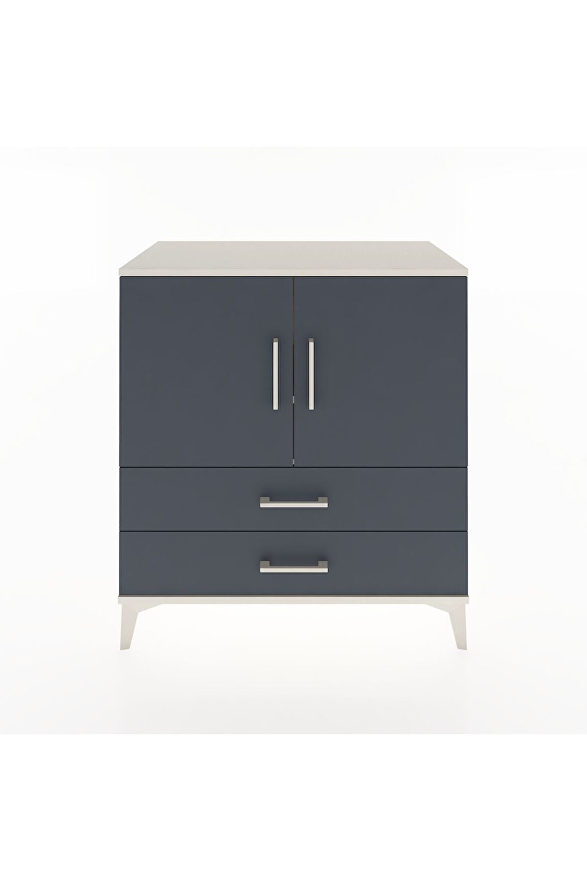 Hyperion Şifonyer 3 Raflı 2 Çekmeceli 2 Kapaklı 88x44x96 Aytaşı-Antrasit