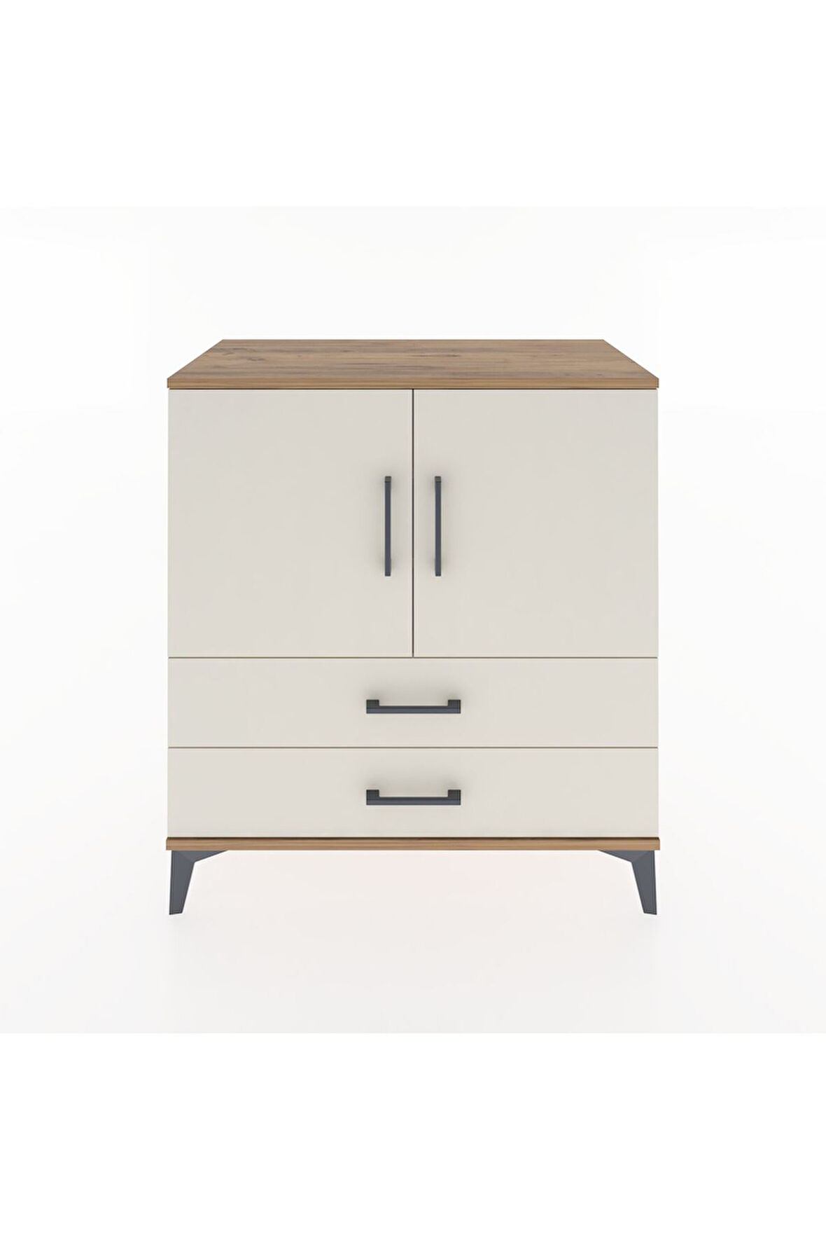 Hyperion Şifonyer 3 Raflı 2 Çekmeceli 2 Kapaklı 88x44x96 Çam-Aytaşı