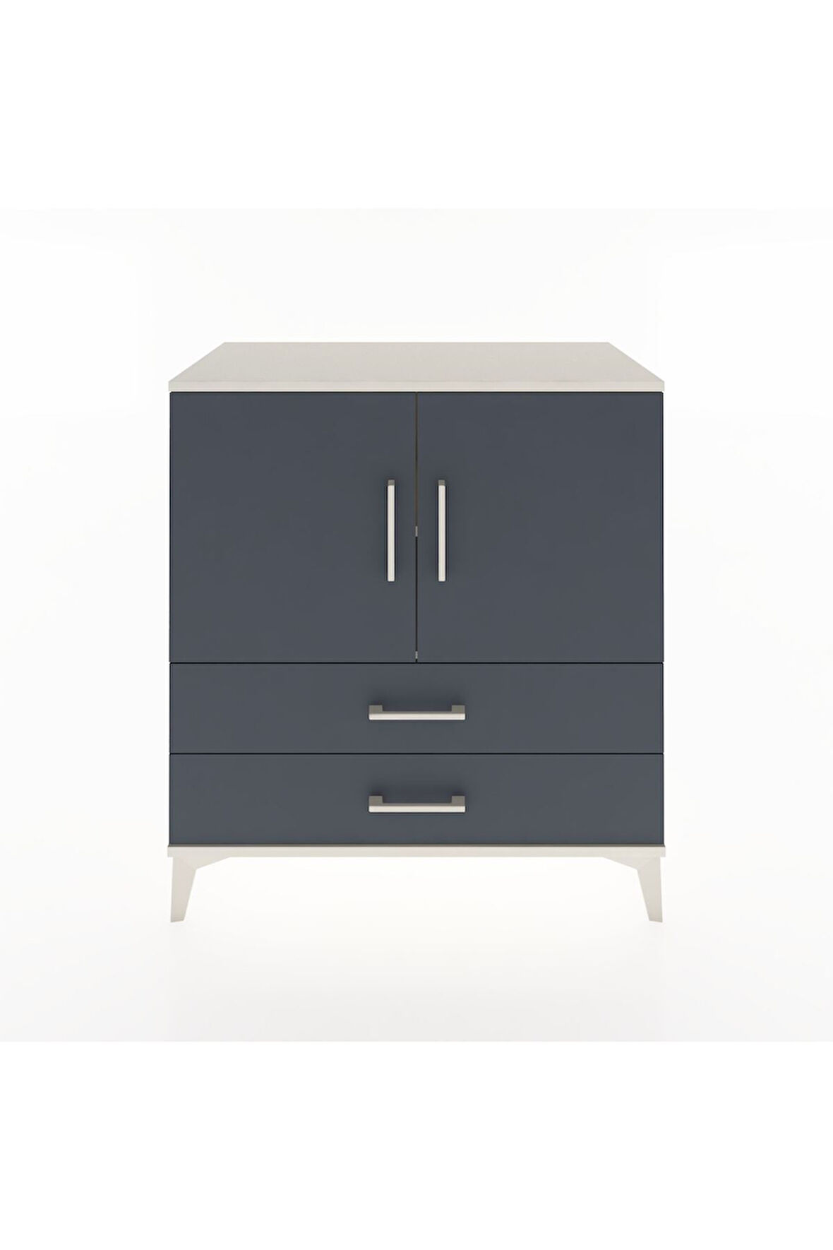 Hyperion Şifonyer 2 Raflı 2 Çekmeceli 2 Kapaklı 88x44x96 Aytaşı-Antrasit