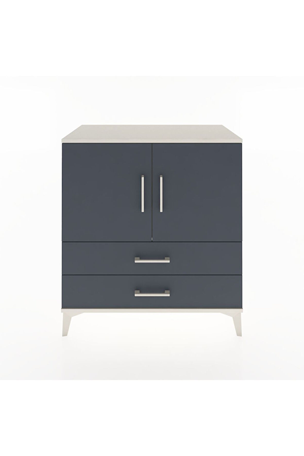 Hyperion Şifonyer Tek Raflı 2 Çekmeceli 2 Kapaklı 88x44x96 Aytaşı-Antrasit