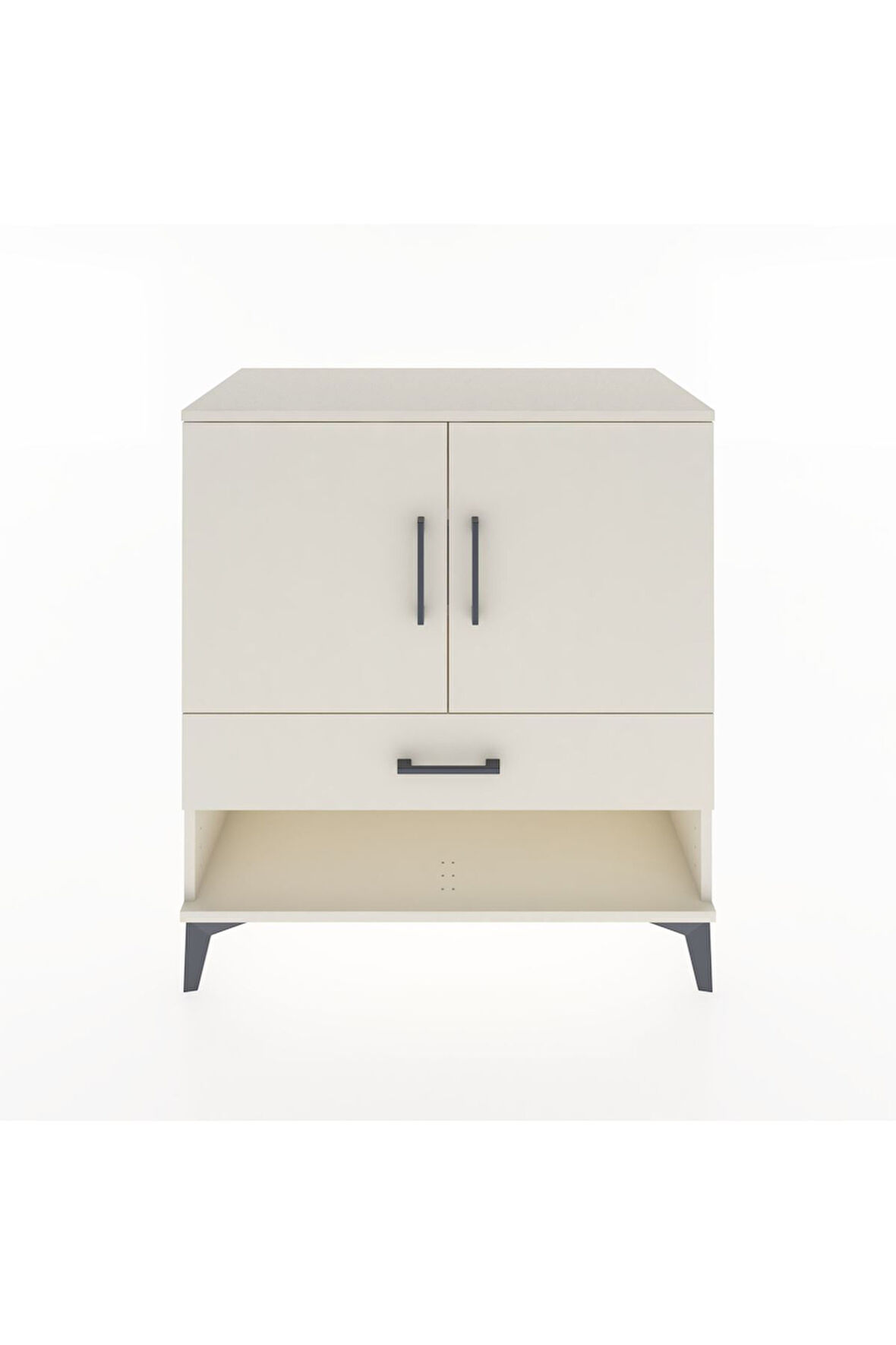 Hyperion Şifonyer 3 Raflı Tek Çekmeceli 2 Kapaklı 88x44x96 Aytaşı-Aytaşı