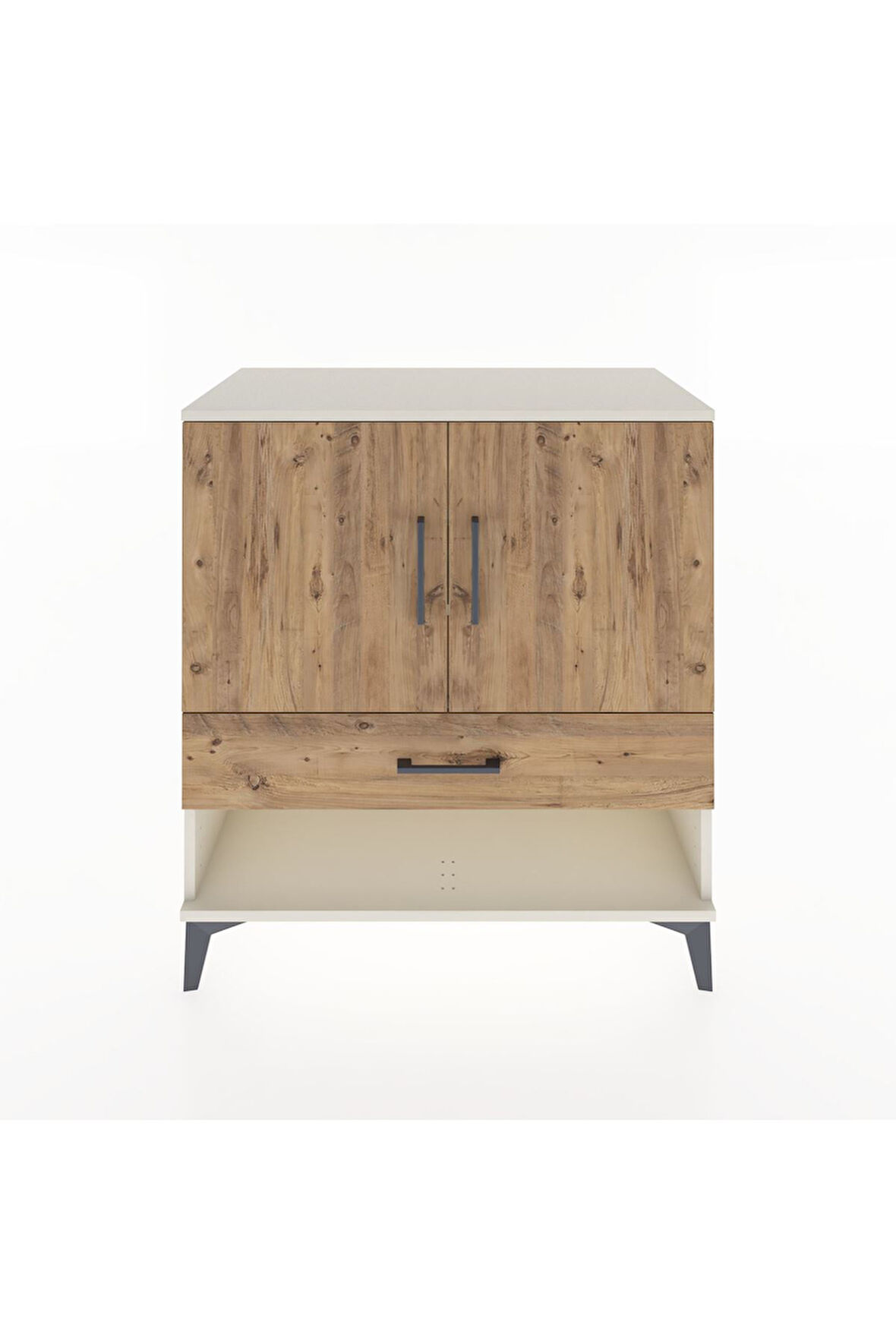 Hyperion Şifonyer 3 Raflı Tek Çekmeceli 2 Kapaklı 88x44x96 Aytaşı-Çam