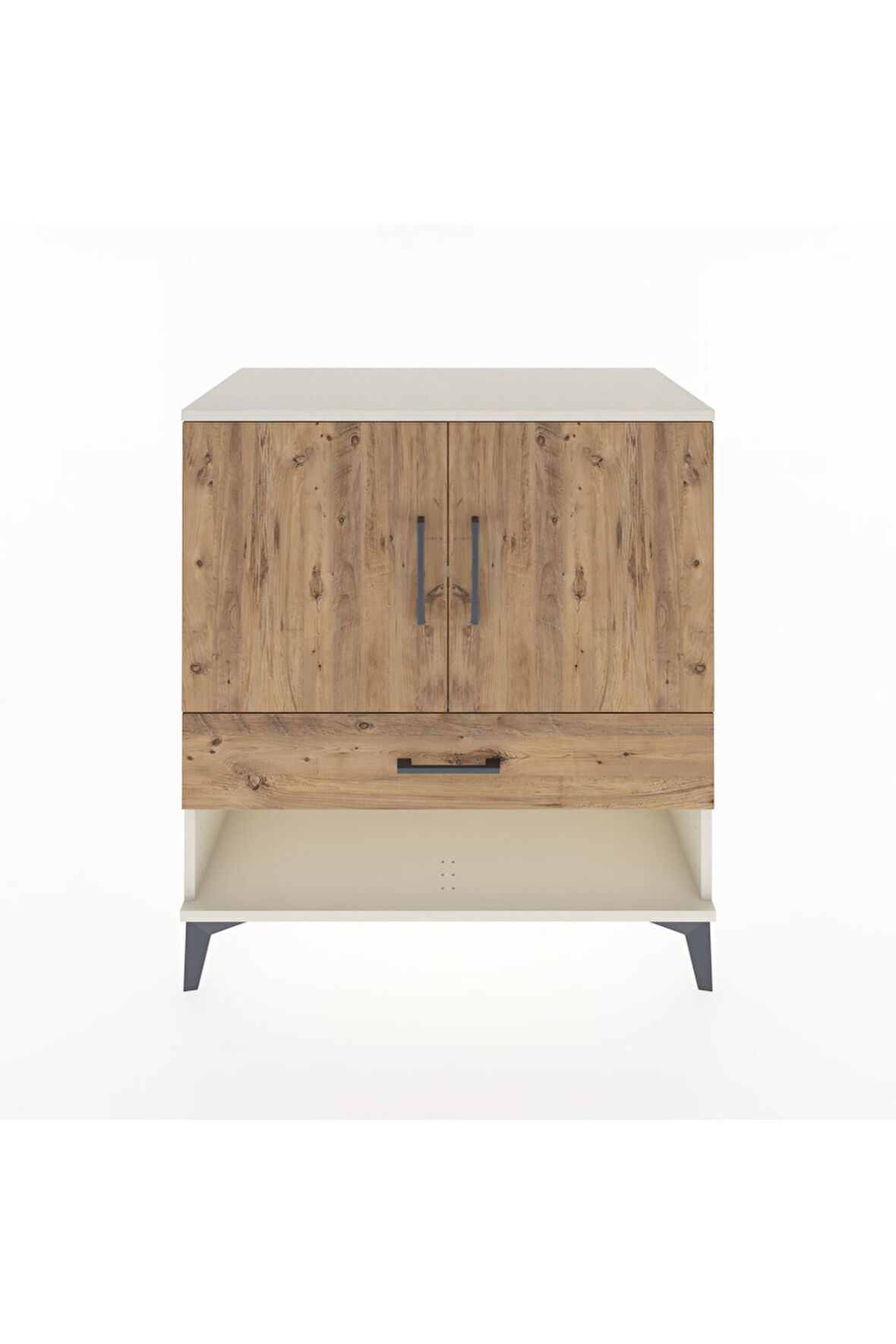 Hyperion Şifonyer 2 Raflı Tek Çekmeceli 2 Kapaklı 88x44x96 Aytaşı-Çam