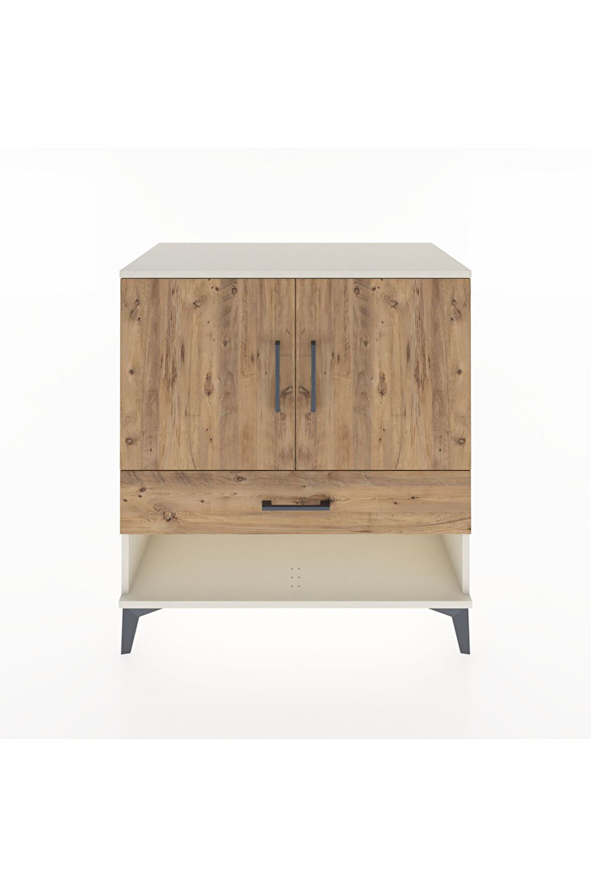 Hyperion Şifonyer Tek Raflı Tek Çekmeceli 2 Kapaklı 88x44x96 Aytaşı-Çam