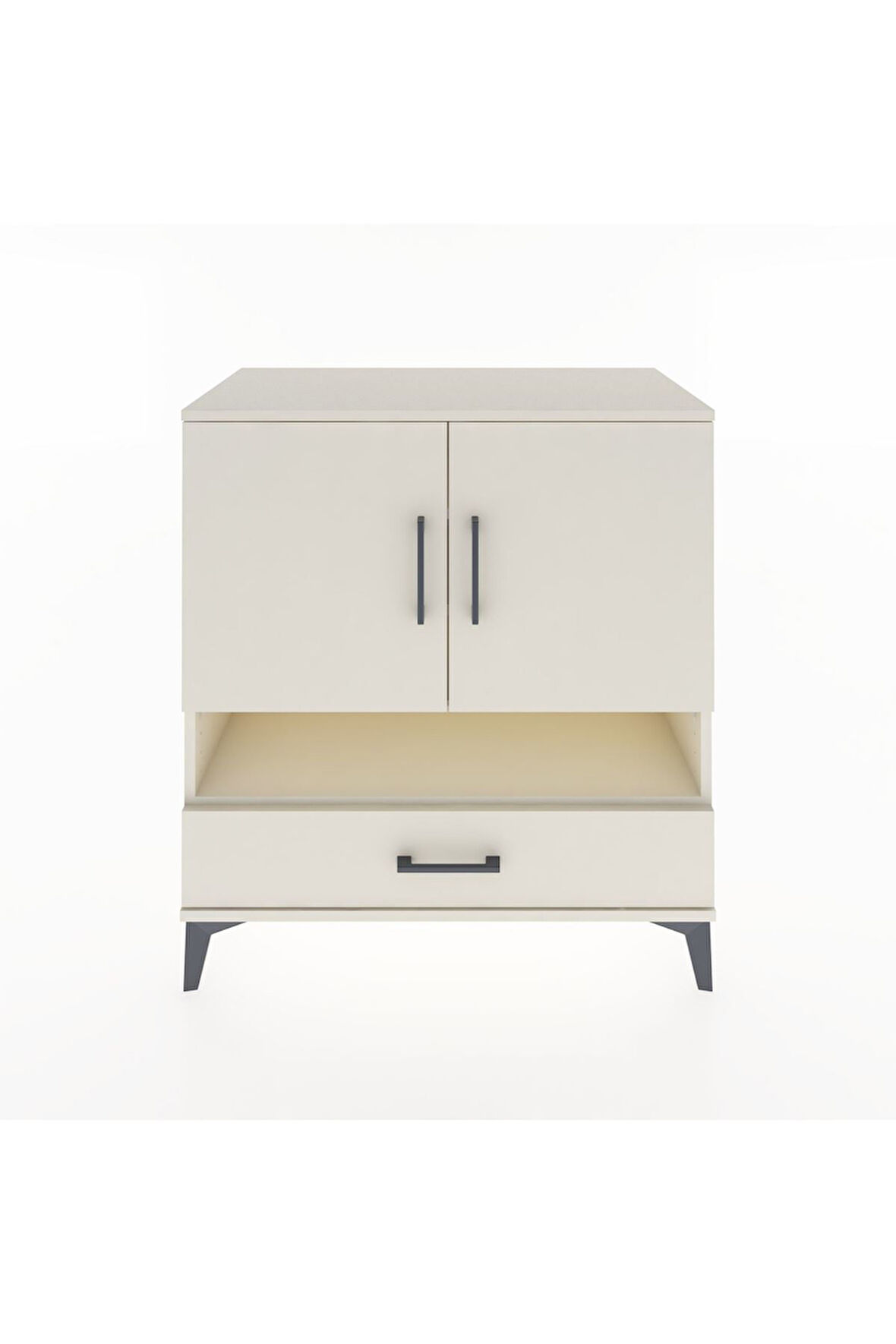 Hyperion Şifonyer 4 Raflı Tek Çekmeceli 2 Kapaklı 88x44x96 Aytaşı-Aytaşı