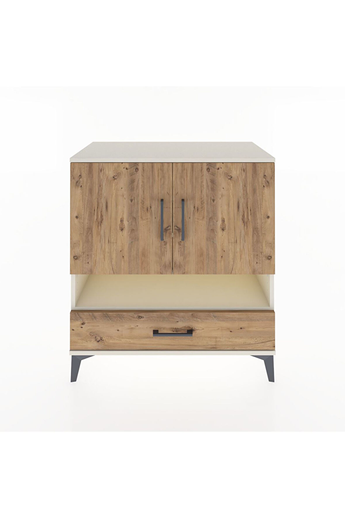 Hyperion Şifonyer 4 Raflı Tek Çekmeceli 2 Kapaklı 88x44x96 Aytaşı-Çam