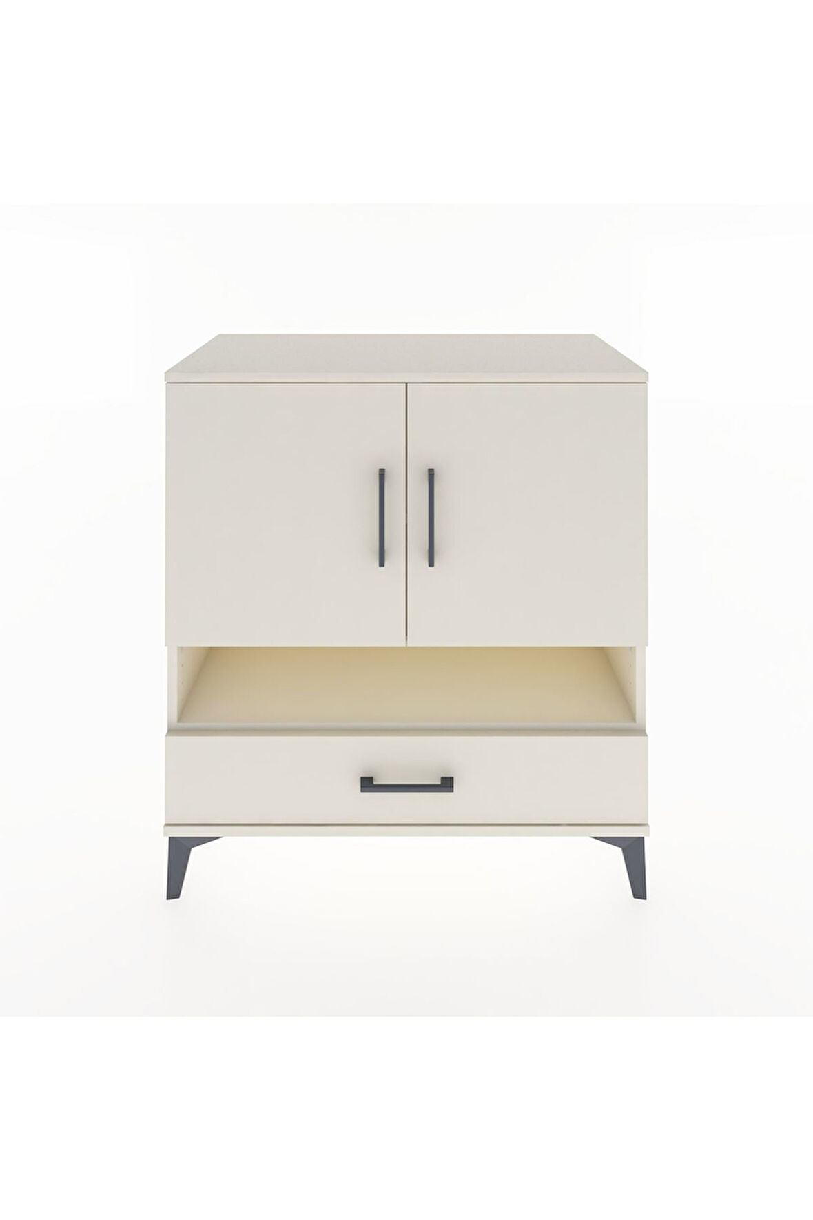 Hyperion Şifonyer 3 Raflı Tek Çekmeceli 2 Kapaklı 88x44x96 Aytaşı-Aytaşı