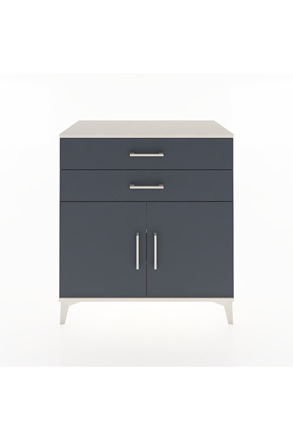 Hyperion Şifonyer 2 Raflı 2 Çekmeceli 2 Kapaklı 88x44x96 Aytaşı-Antrasit