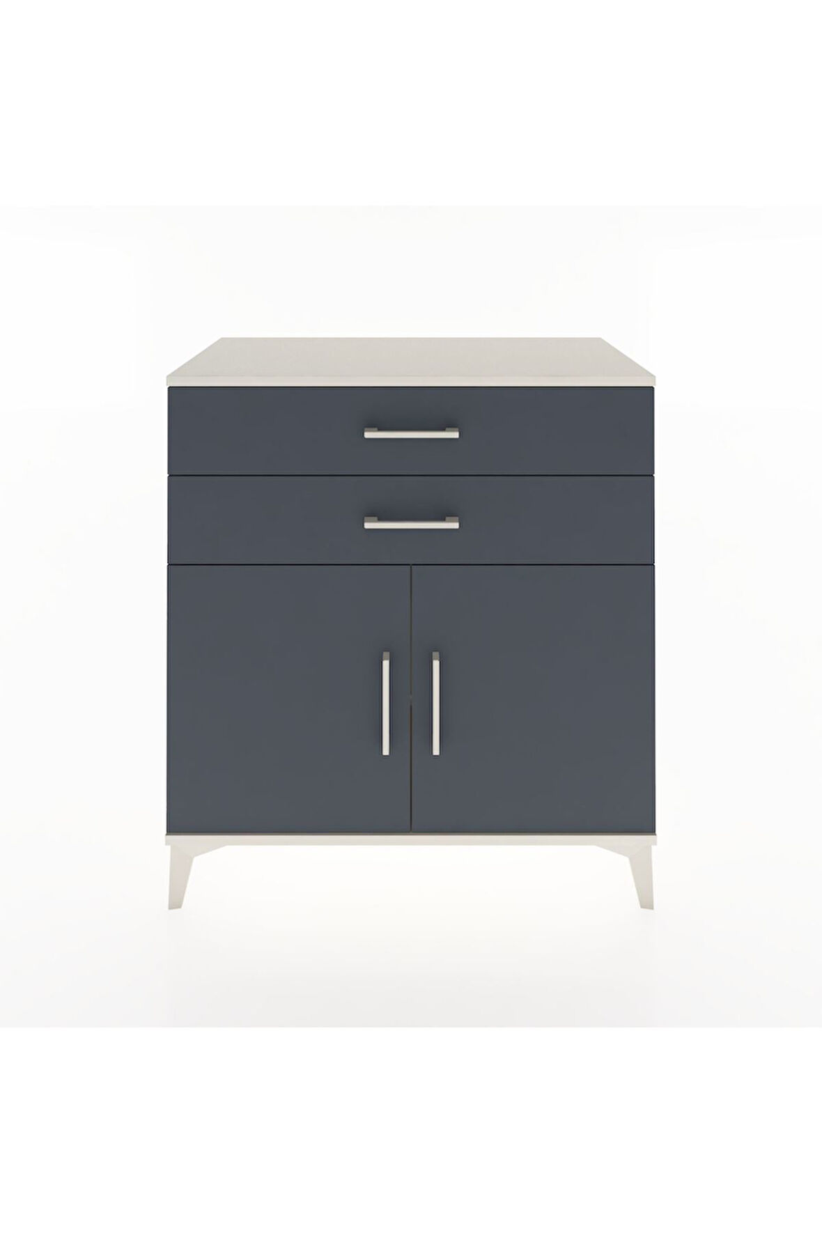 Hyperion Şifonyer Tek Raflı 2 Çekmeceli 2 Kapaklı 88x44x96 Aytaşı-Antrasit