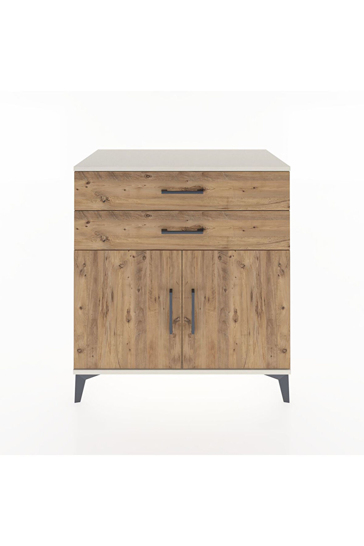 Hyperion Şifonyer 2 Çekmeceli 2 Kapaklı 88x44x96 Aytaşı-Çam