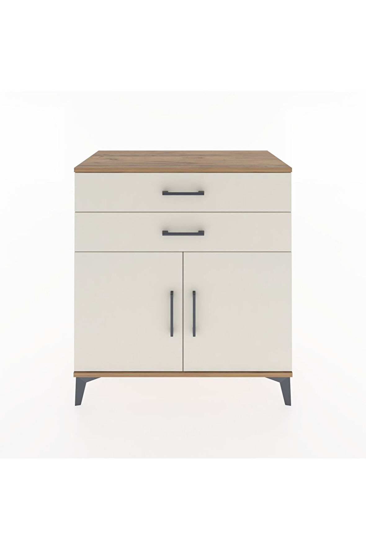 Hyperion Şifonyer 2 Çekmeceli 2 Kapaklı 88x44x96 Çam-Aytaşı