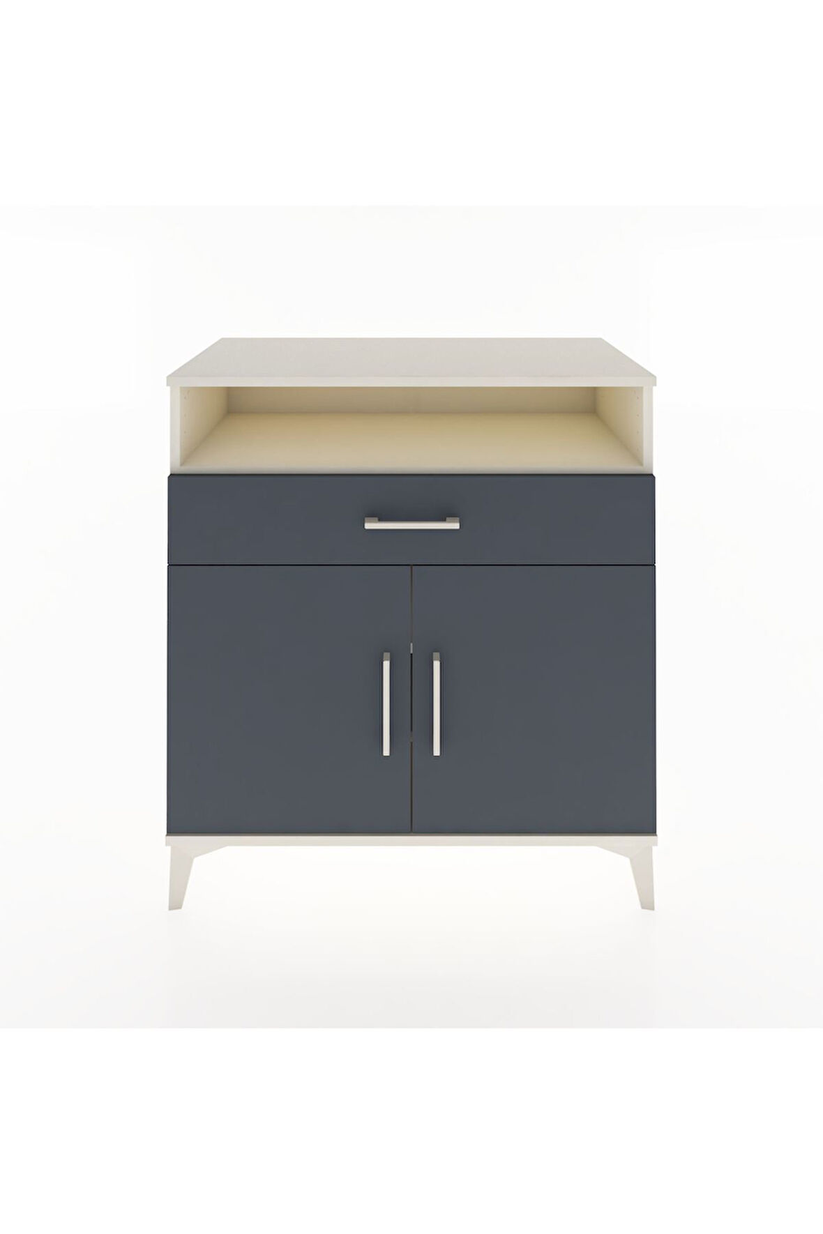 Hyperion Şifonyer 2 Raflı Tek Çekmeceli 2 Kapaklı 88x44x96 Aytaşı-Antrasit