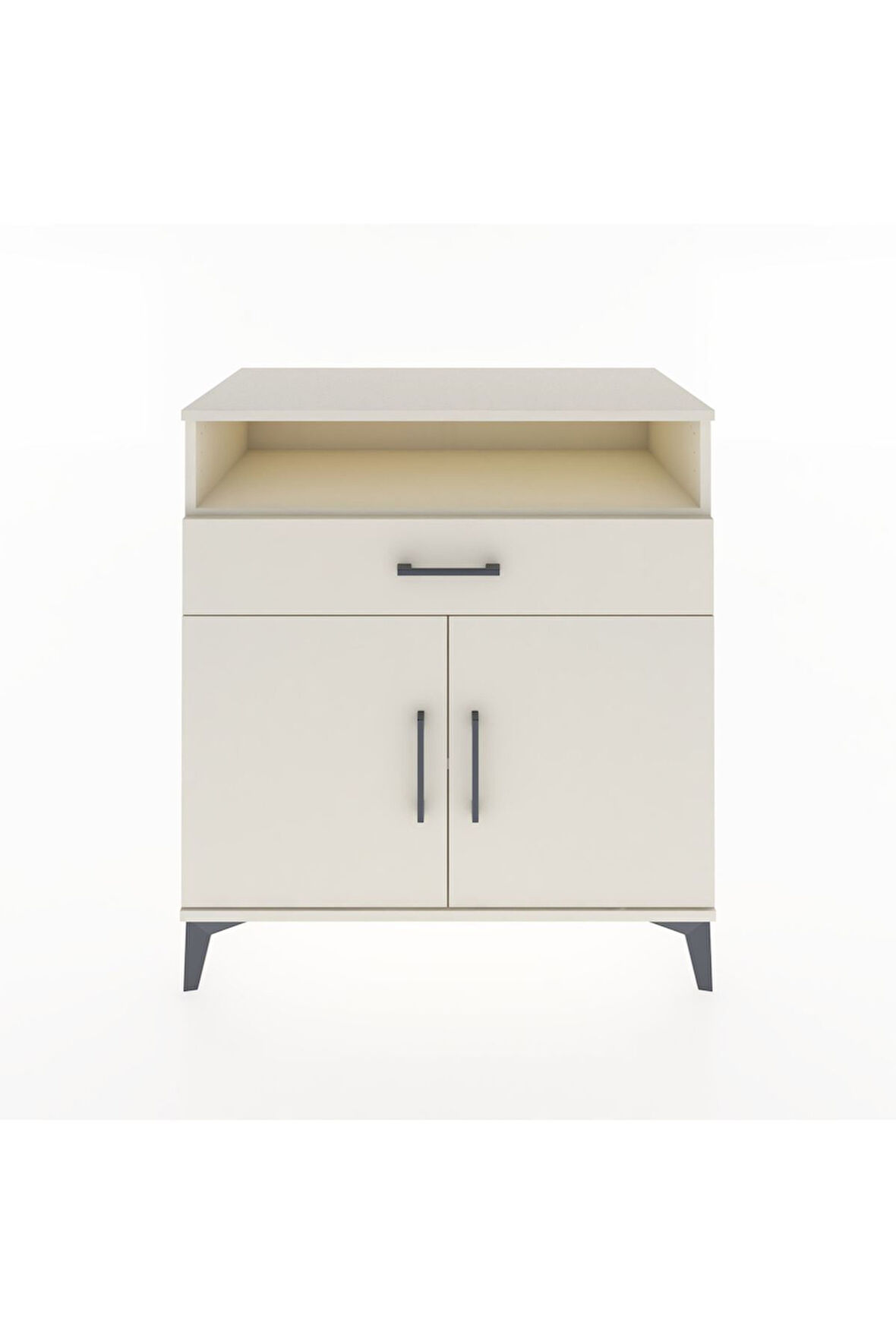 Hyperion Şifonyer Tek Raflı Tek Çekmeceli 2 Kapaklı 88x44x96 Aytaşı-Aytaşı