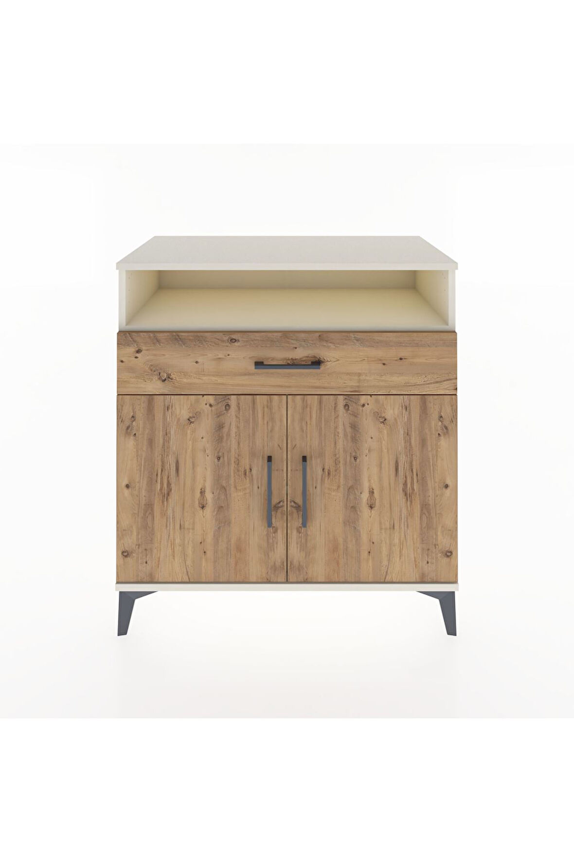 Hyperion Şifonyer Tek Raflı Tek Çekmeceli 2 Kapaklı 88x44x96 Aytaşı-Çam