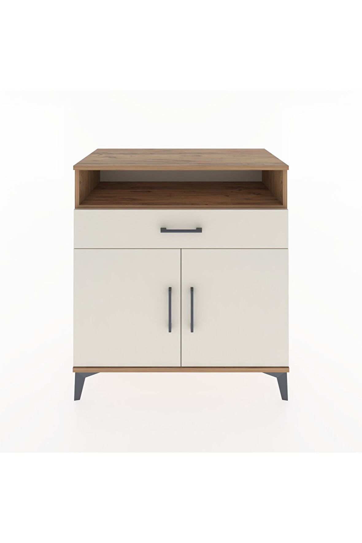 Hyperion Şifonyer Tek Çekmeceli 2 Kapaklı 88x44x96 Çam-Aytaşı