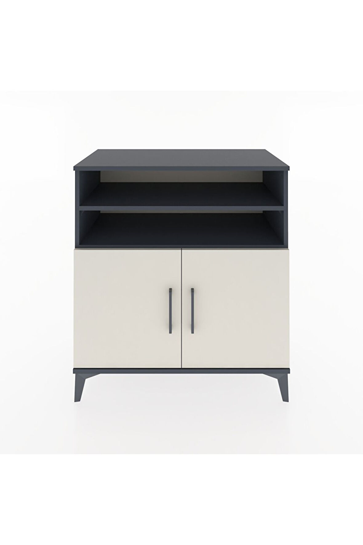 Hyperion Şifonyer 4 Raflı 2 Kapaklı 88x44x96 Antrasit-Aytaşı