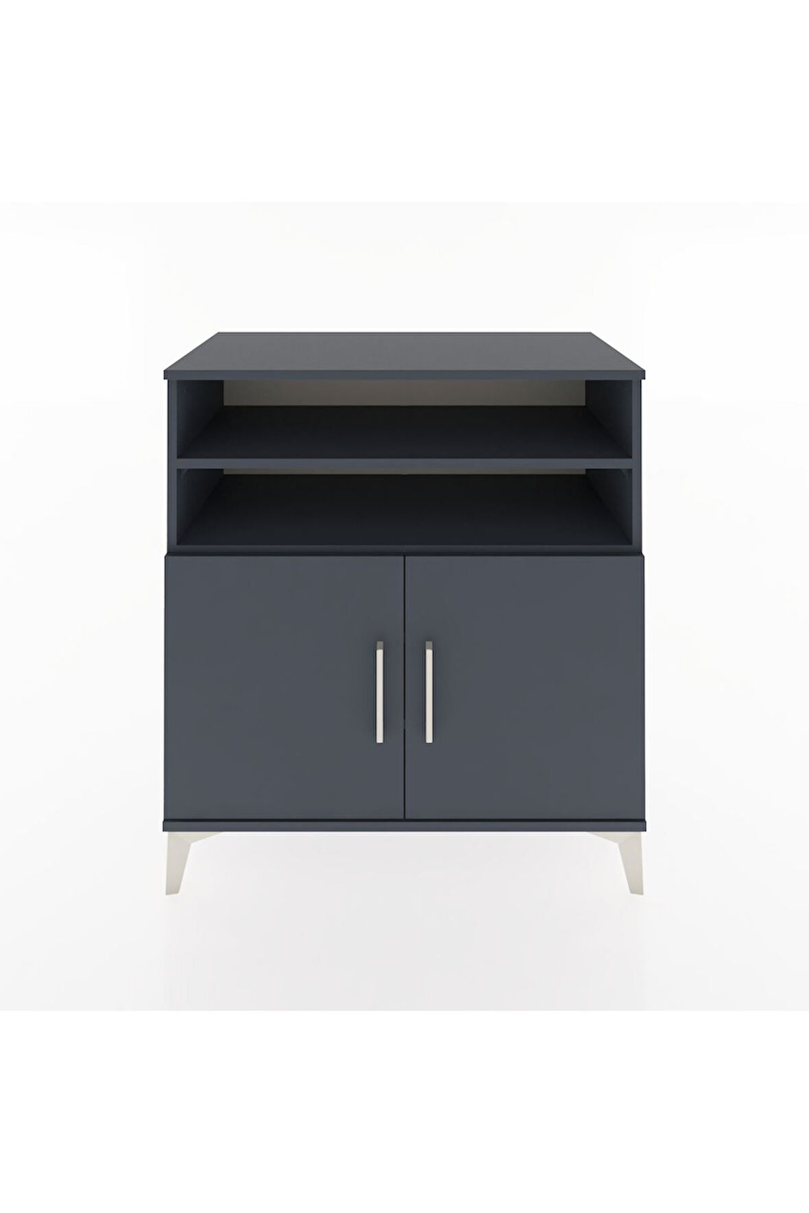 Hyperion Şifonyer 4 Raflı 2 Kapaklı 88x44x96 Antrasit-Antrasit