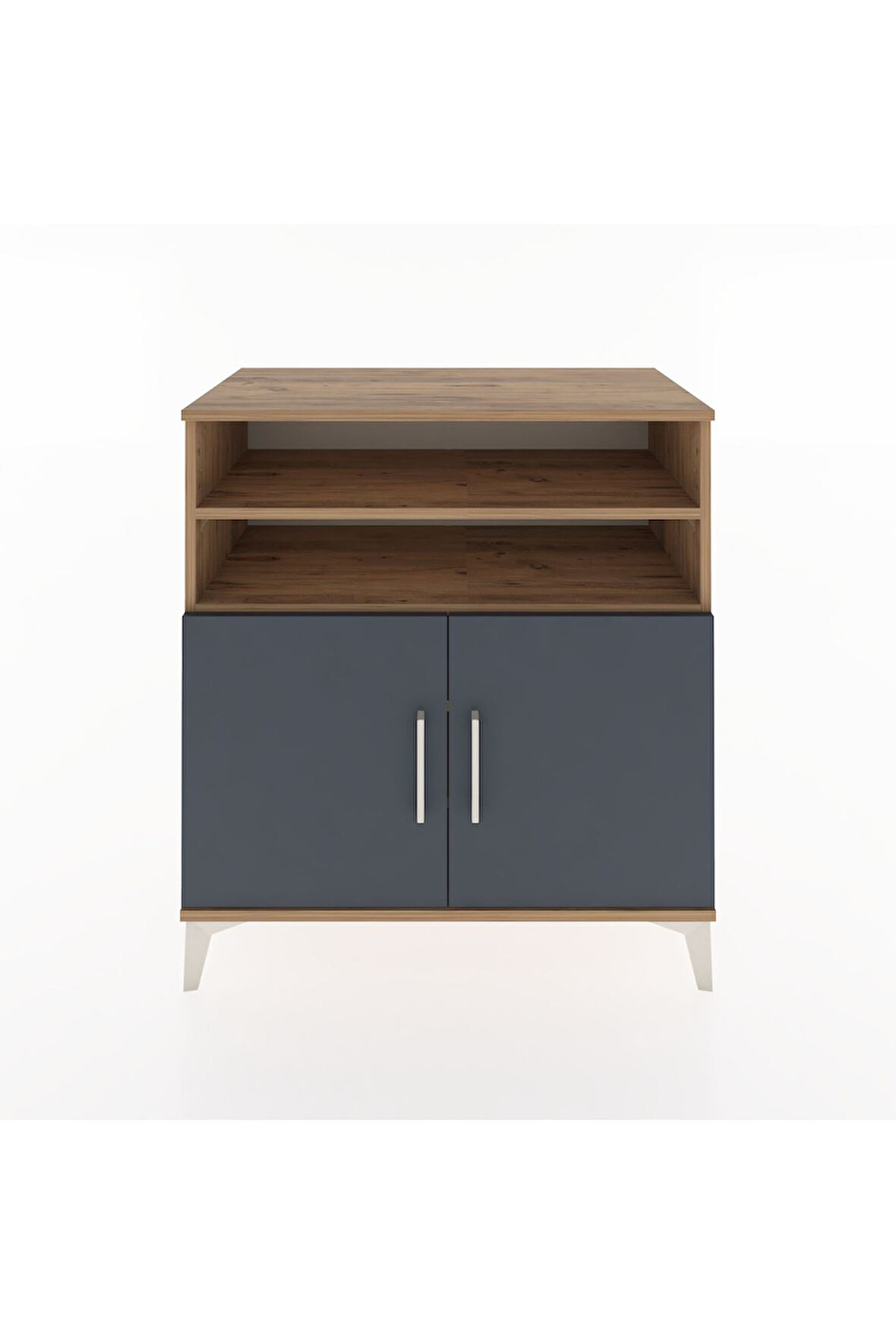 Hyperion Şifonyer 4 Raflı 2 Kapaklı 88x44x96 Çam-Antrasit