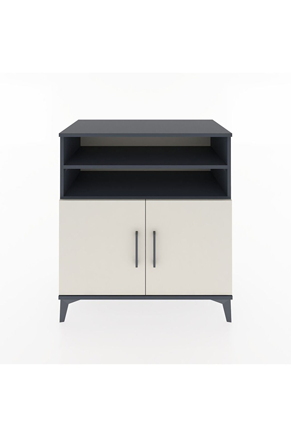 Hyperion Şifonyer 3 Raflı 2 Kapaklı 88x44x96 Antrasit-Aytaşı