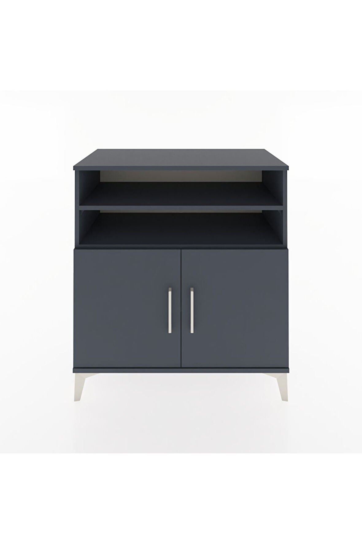 Hyperion Şifonyer 3 Raflı 2 Kapaklı 88x44x96 Antrasit-Antrasit