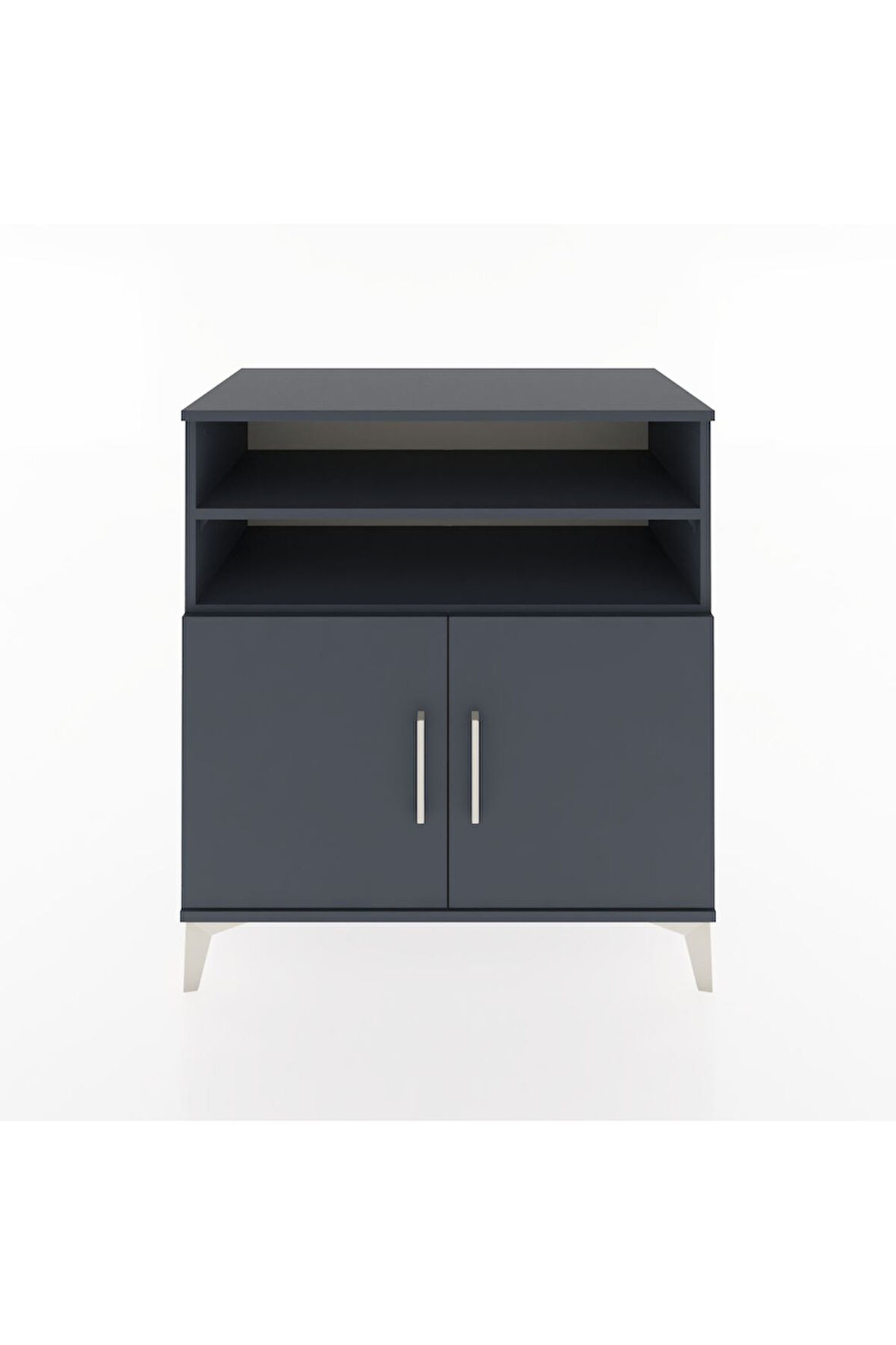 Hyperion Şifonyer 2 Raflı 2 Kapaklı 88x44x96 Antrasit-Antrasit