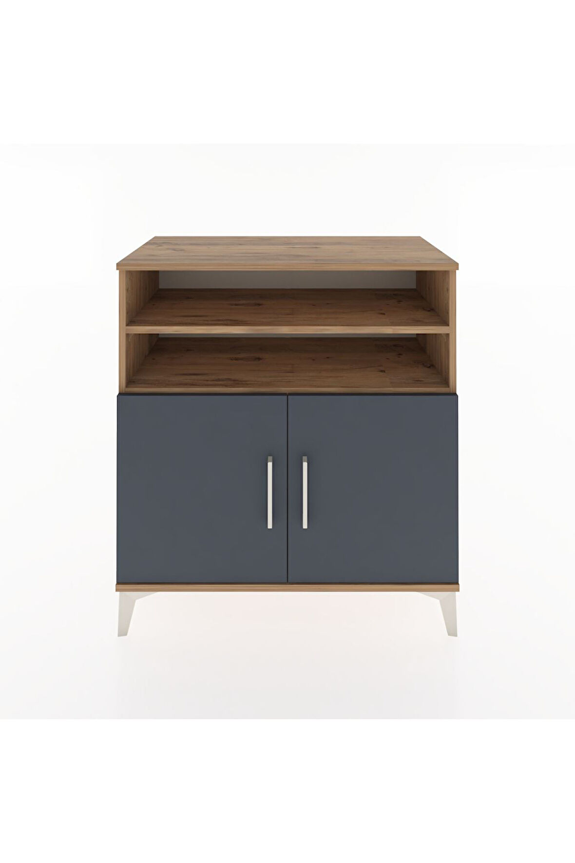 Hyperion Şifonyer 2 Raflı 2 Kapaklı 88x44x96 Çam-Antrasit