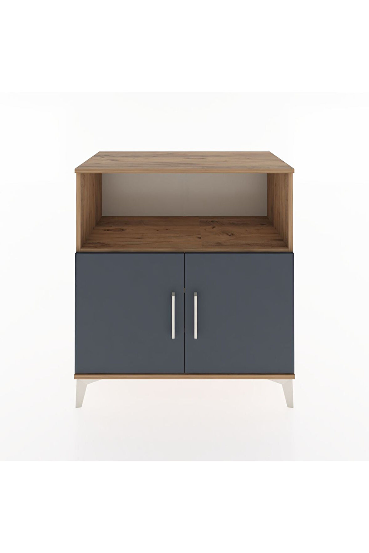 Hyperion Şifonyer 3 Raflı 2 Kapaklı 88x44x96 Çam-Antrasit