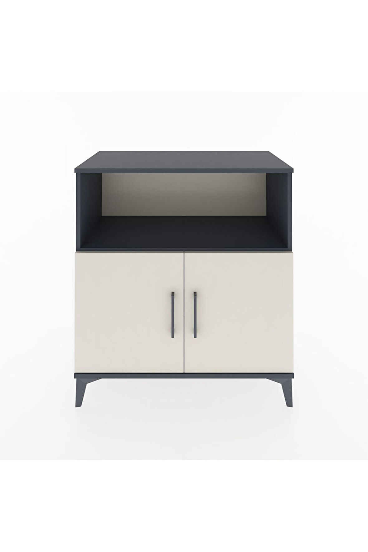 Hyperion Şifonyer 2 Raflı 2 Kapaklı 88x44x96 Antrasit-Aytaşı