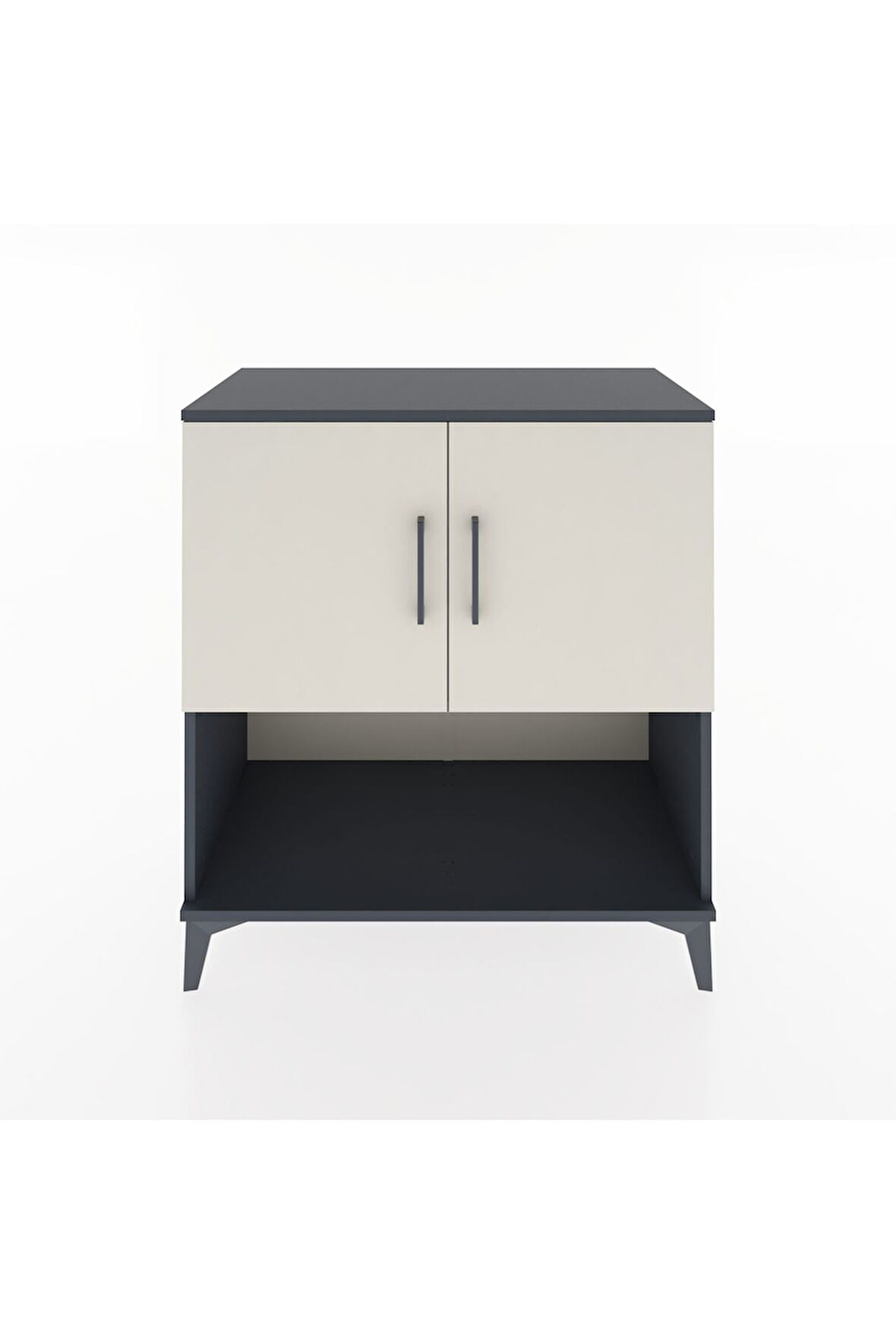 Hyperion Şifonyer 3 Raflı 2 Kapaklı 88x44x96 Antrasit-Aytaşı