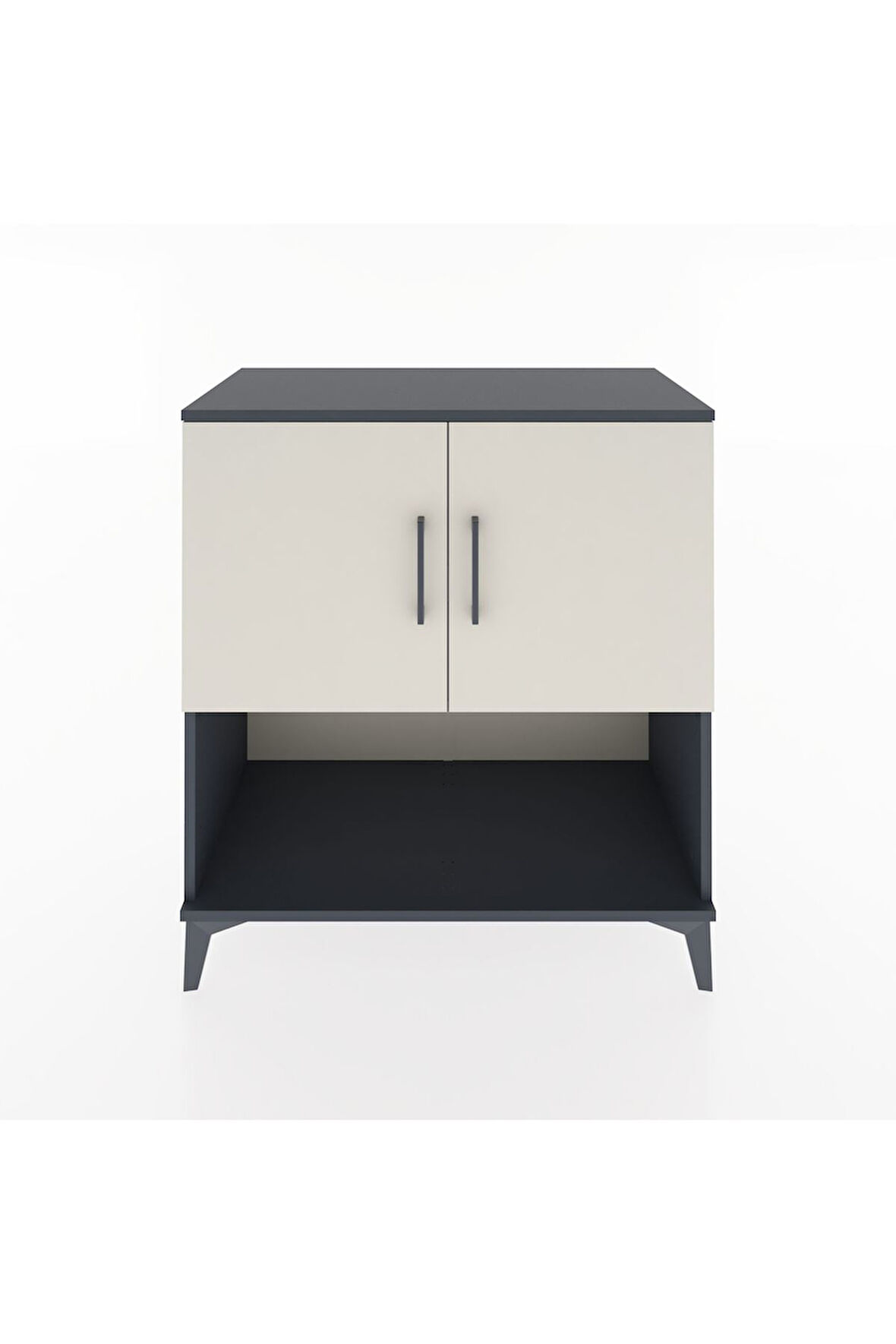 Hyperion Şifonyer 2 Raflı 2 Kapaklı 88x44x96 Antrasit-Aytaşı