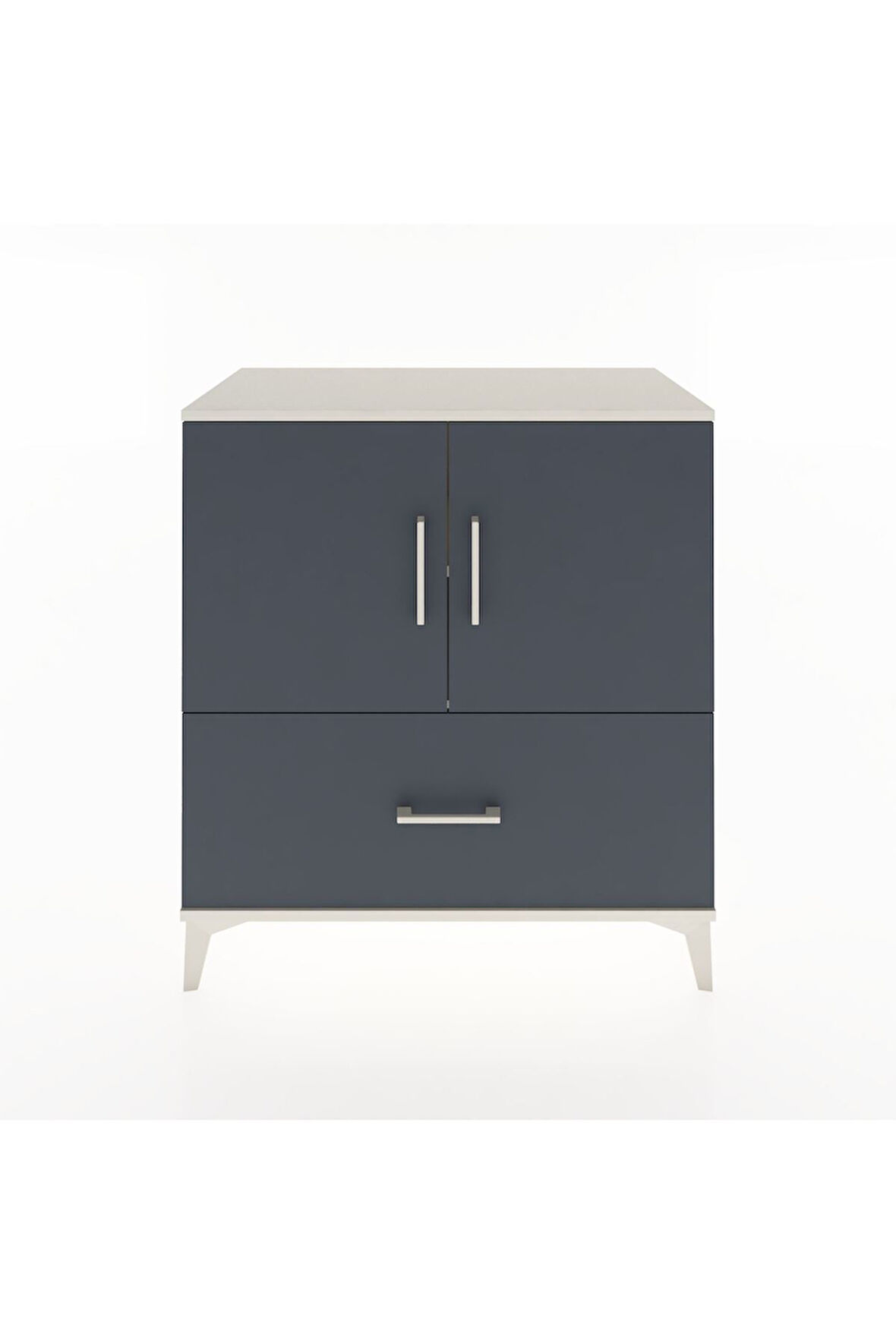 Hyperion Şifonyer 2 Raflı Tek Çekmeceli 2 Kapaklı 88x44x96 Aytaşı-Antrasit