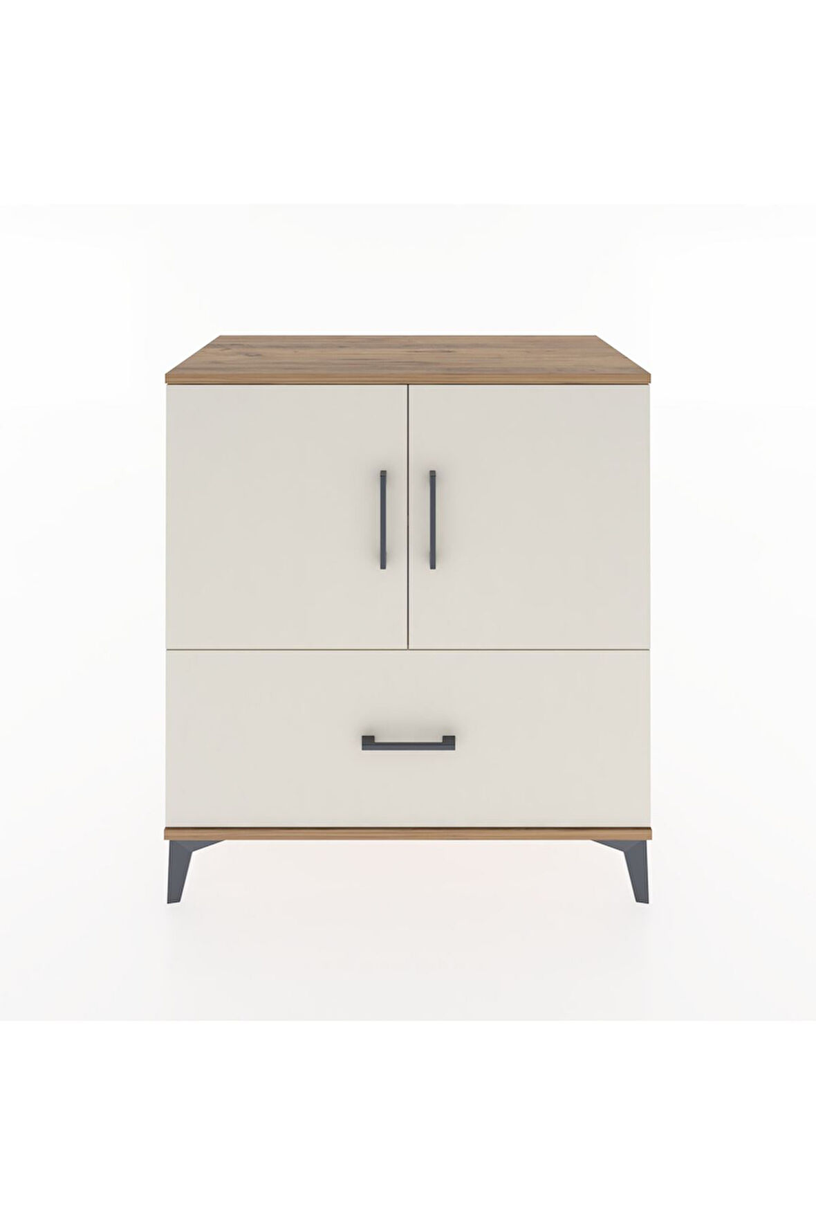 Hyperion Şifonyer 2 Raflı Tek Çekmeceli 2 Kapaklı 88x44x96 Çam-Aytaşı