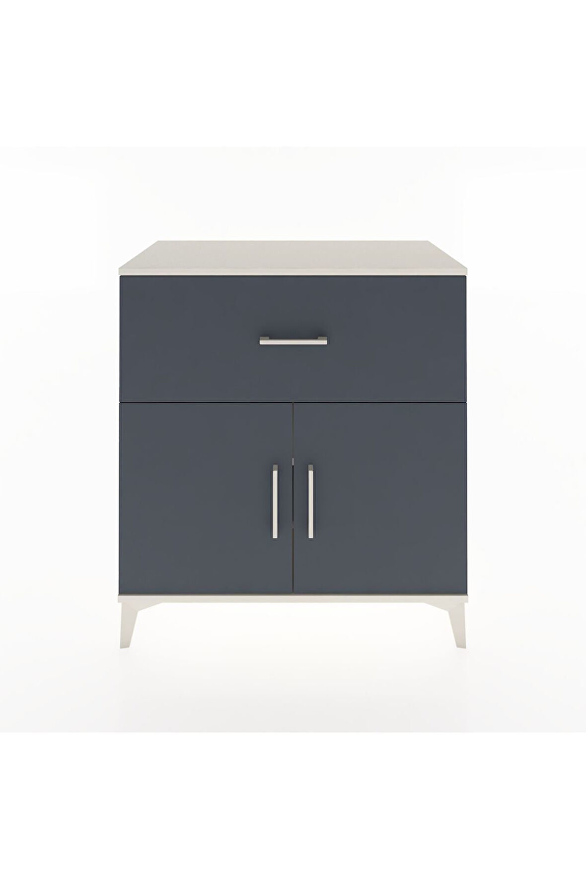 Hyperion Şifonyer 2 Raflı Tek Çekmeceli 2 Kapaklı 88x44x96 Aytaşı-Antrasit