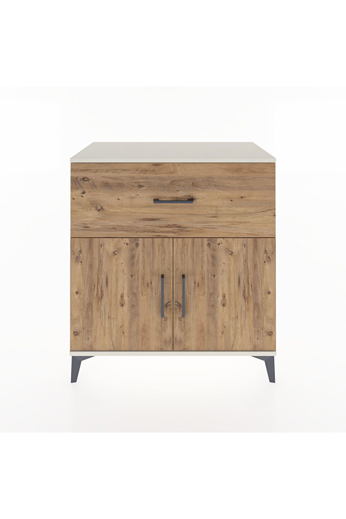 Hyperion Şifonyer 2 Raflı Tek Çekmeceli 2 Kapaklı 88x44x96 Aytaşı-Çam