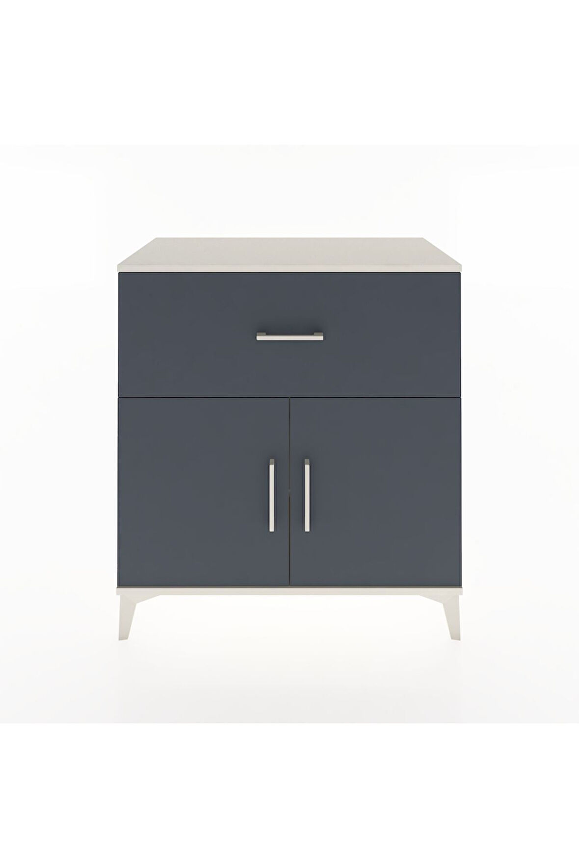 Hyperion Şifonyer Tek Raflı Tek Çekmeceli 2 Kapaklı 88x44x96 Aytaşı-Antrasit