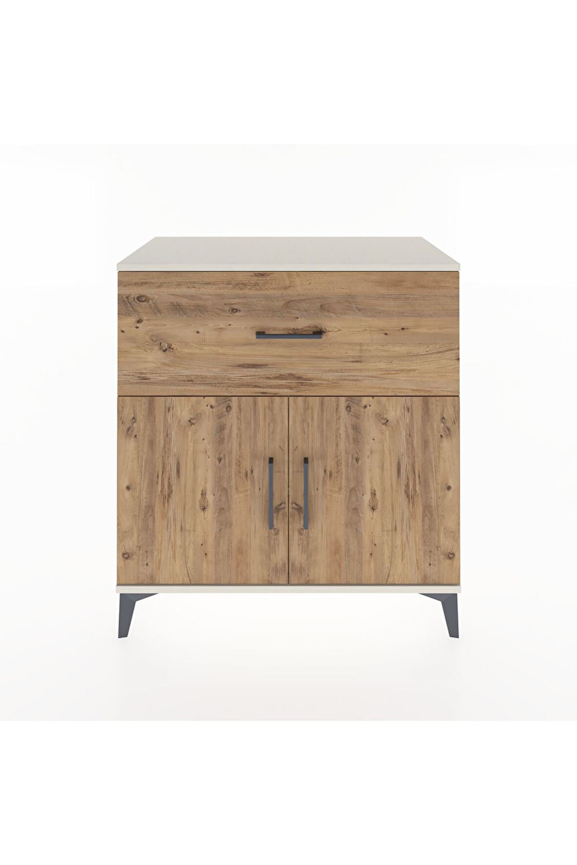 Hyperion Şifonyer Tek Raflı Tek Çekmeceli 2 Kapaklı 88x44x96 Aytaşı-Çam