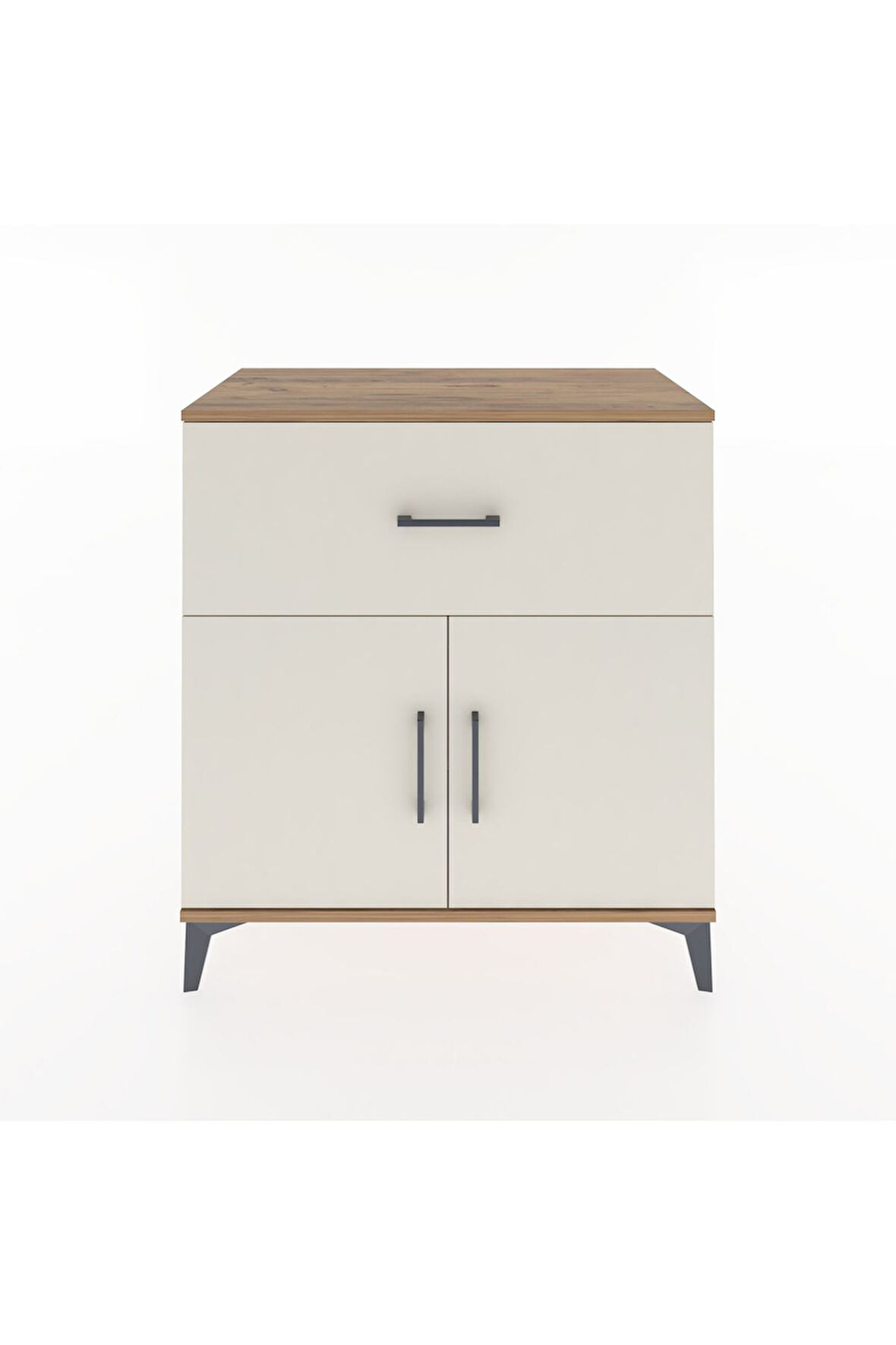 Hyperion Şifonyer Tek Raflı Tek Çekmeceli 2 Kapaklı 88x44x96 Çam-Aytaşı