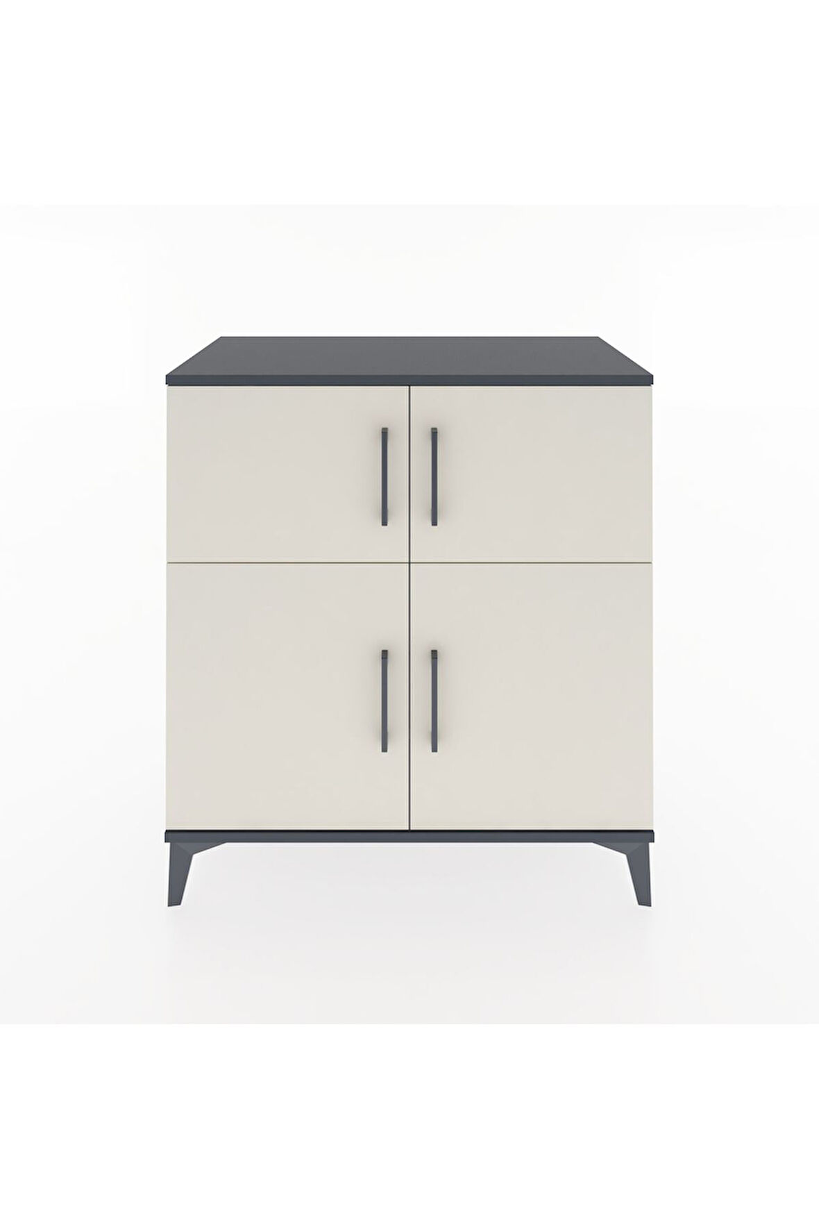 Hyperion Şifonyer 4 Raflı 4 Kapaklı 88x44x96 Antrasit-Aytaşı